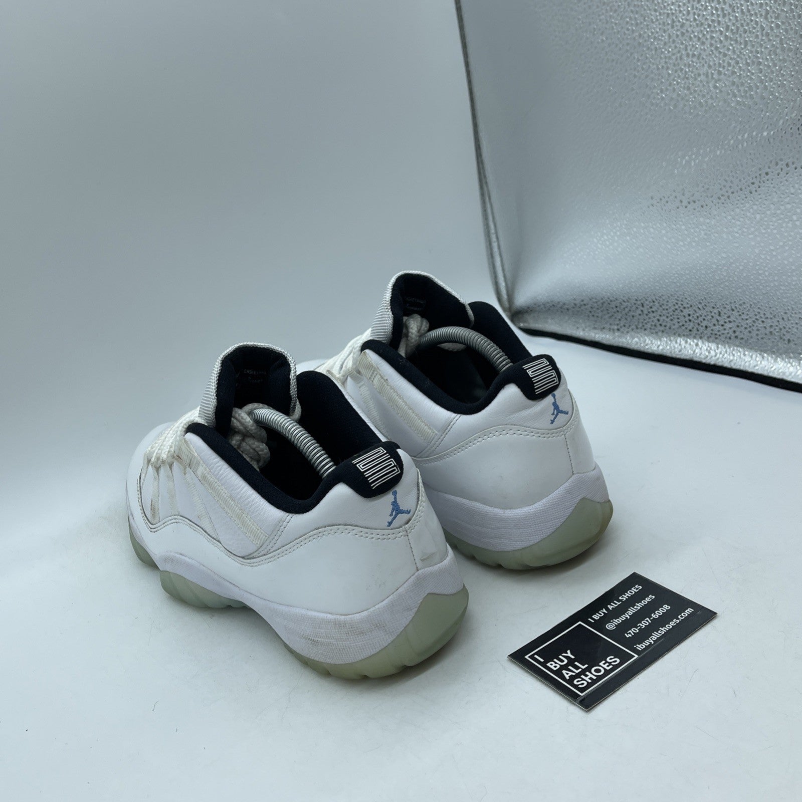 Size 9.5 - Jordan 11 Retro Low Legend Blue White Leather (AV2187-117)