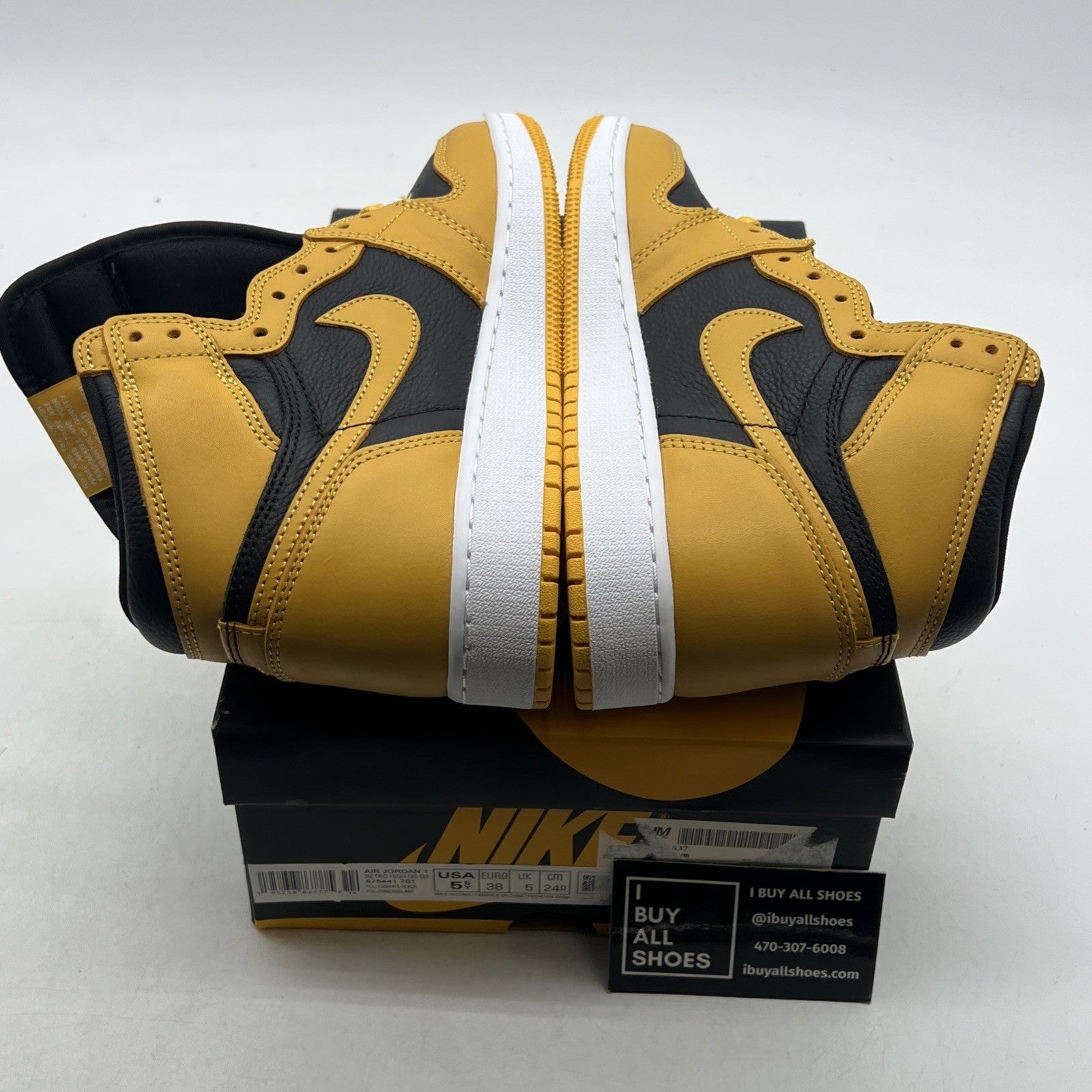 Size 5.5Y - Air Jordan 1 Retro OG High Pollen (575441-701)