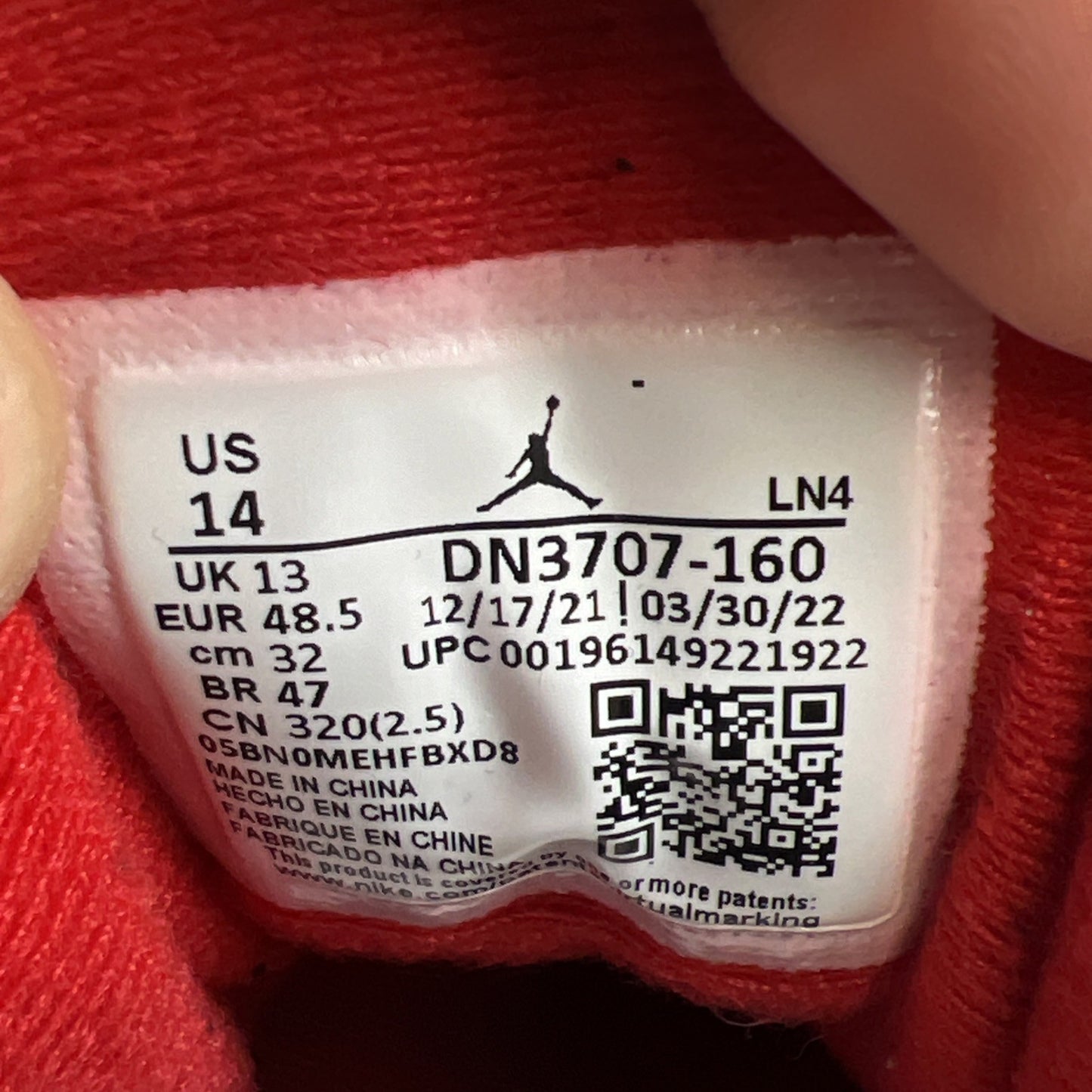 Size 14 - Air Jordan 3 Retro Mid Fire Red (DN3707-160)