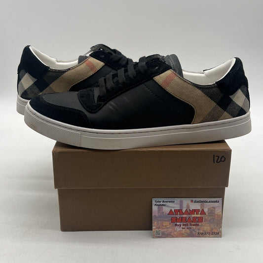 Size 10.5 - Burberry House Check Low Black White Tan Red (8024124)