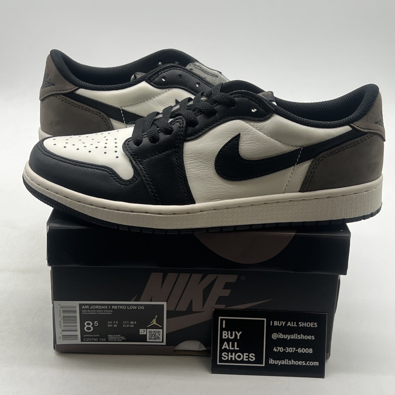 Size 8.5 - Air Jordan 1 Retro OG Low Mocha (CZ0790-102)