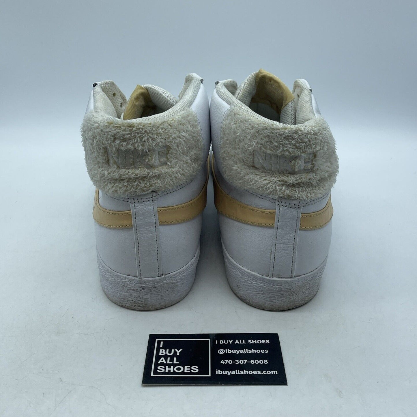 Size 13 - Nike Blazer SB Mid Core Gold Yellow White Leather (CJ6983-102)