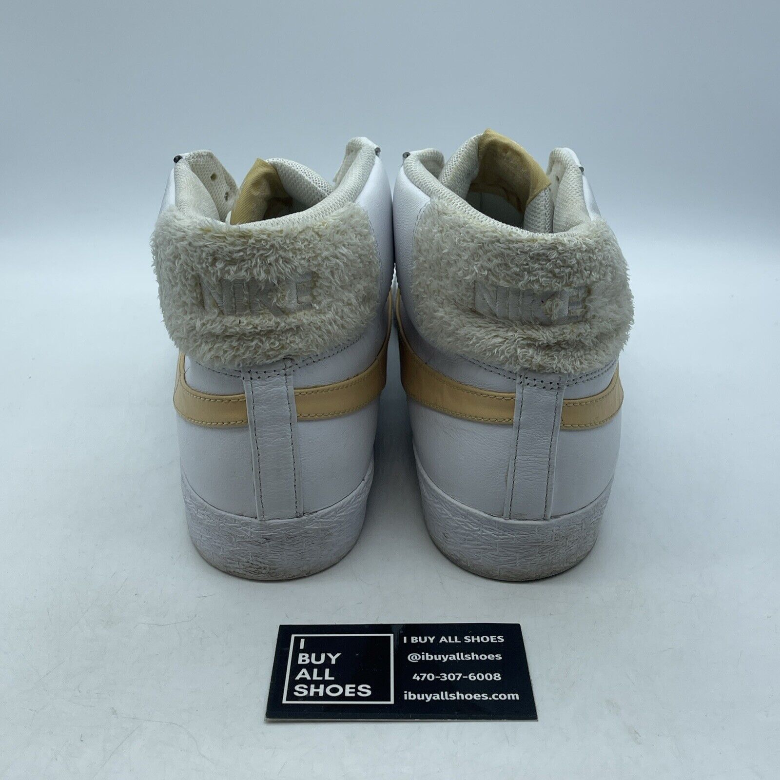 Size 13 - Nike Blazer SB Mid Core Gold Yellow White Leather (CJ6983-102)