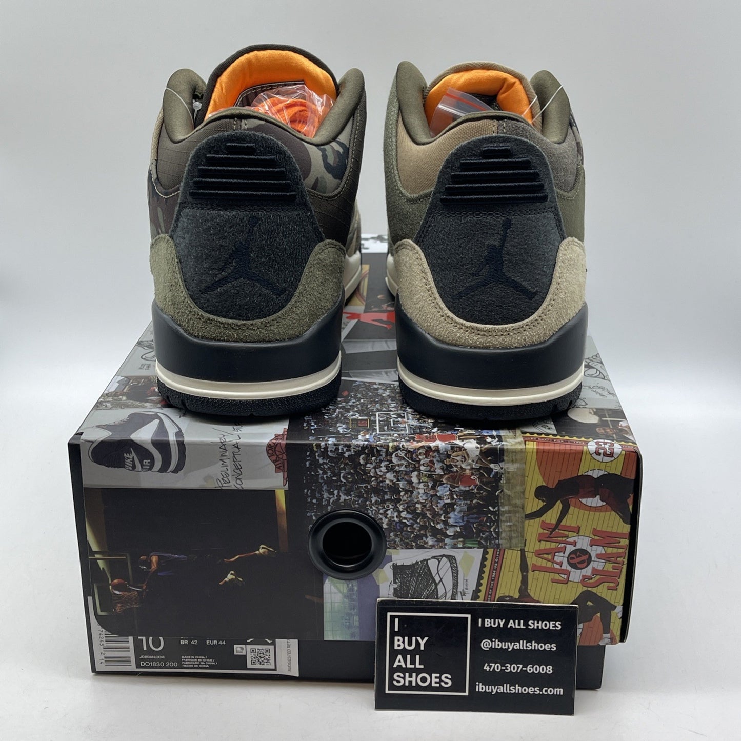 Size 10 - Jordan 3 Retro Patchwork 2021 Brown Green Black (DO1830-200)
