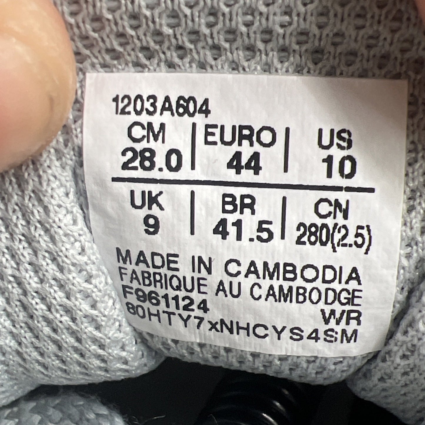 Size 10 - ASICS GT 2160 Piedmont Grey Deep Marine (1203A604-020)