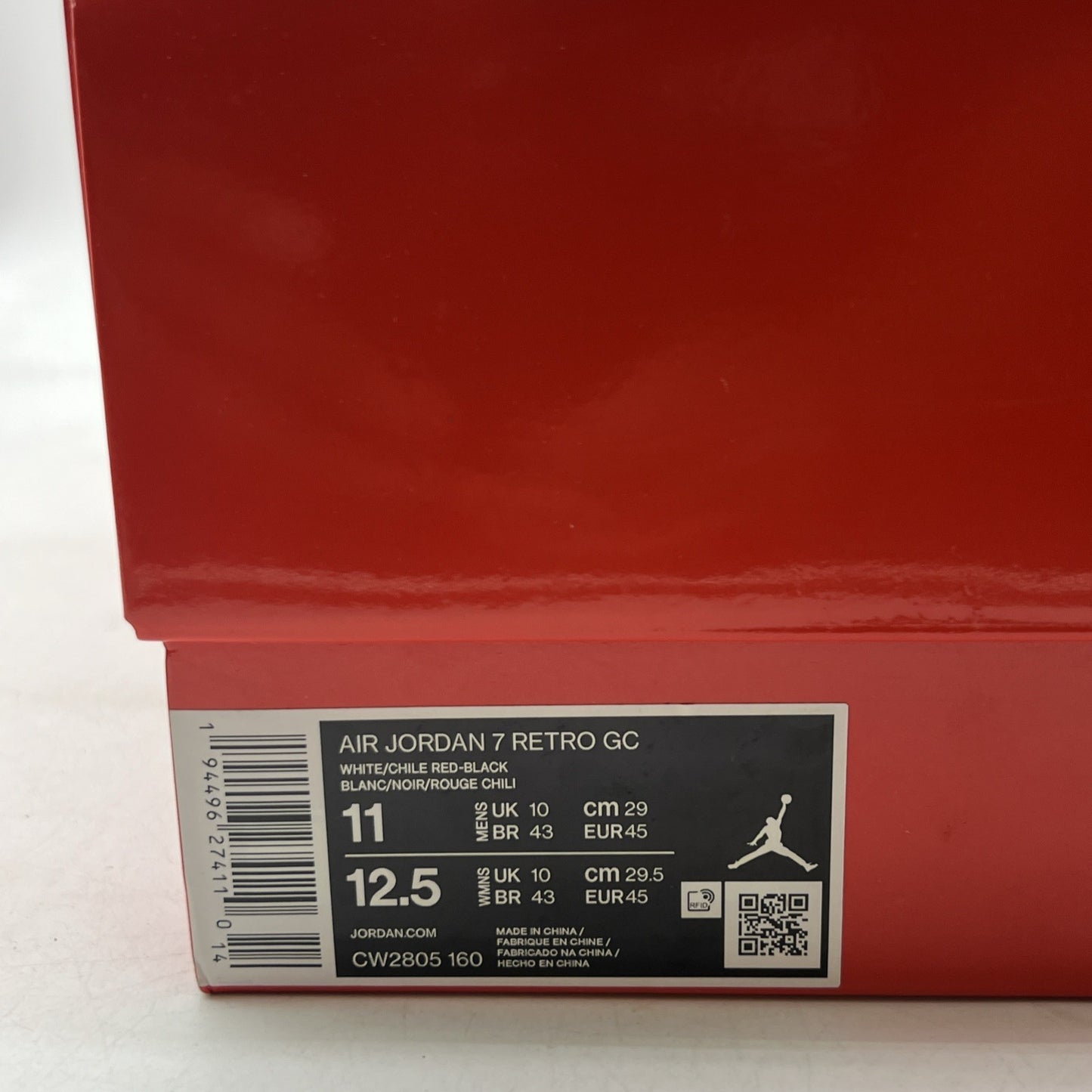 Size 11 - Air Jordan 7 Retro Greater China (CW2805-160)