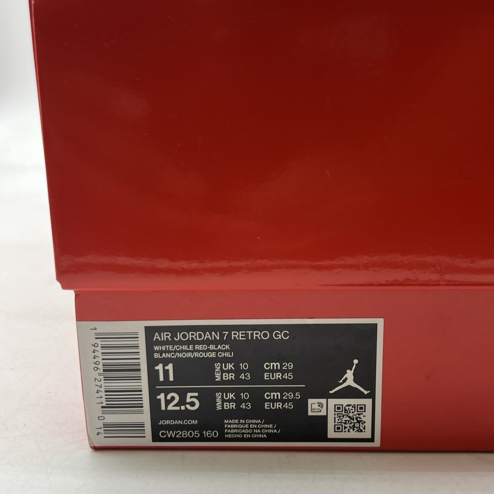 Size 11 - Air Jordan 7 Retro Greater China (CW2805-160)