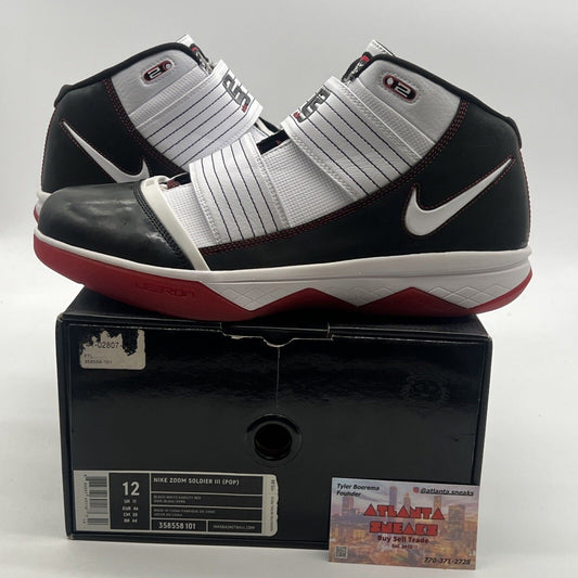 Size 12 - Nike LeBron Zoom Soldier 3 POP (358558-101)