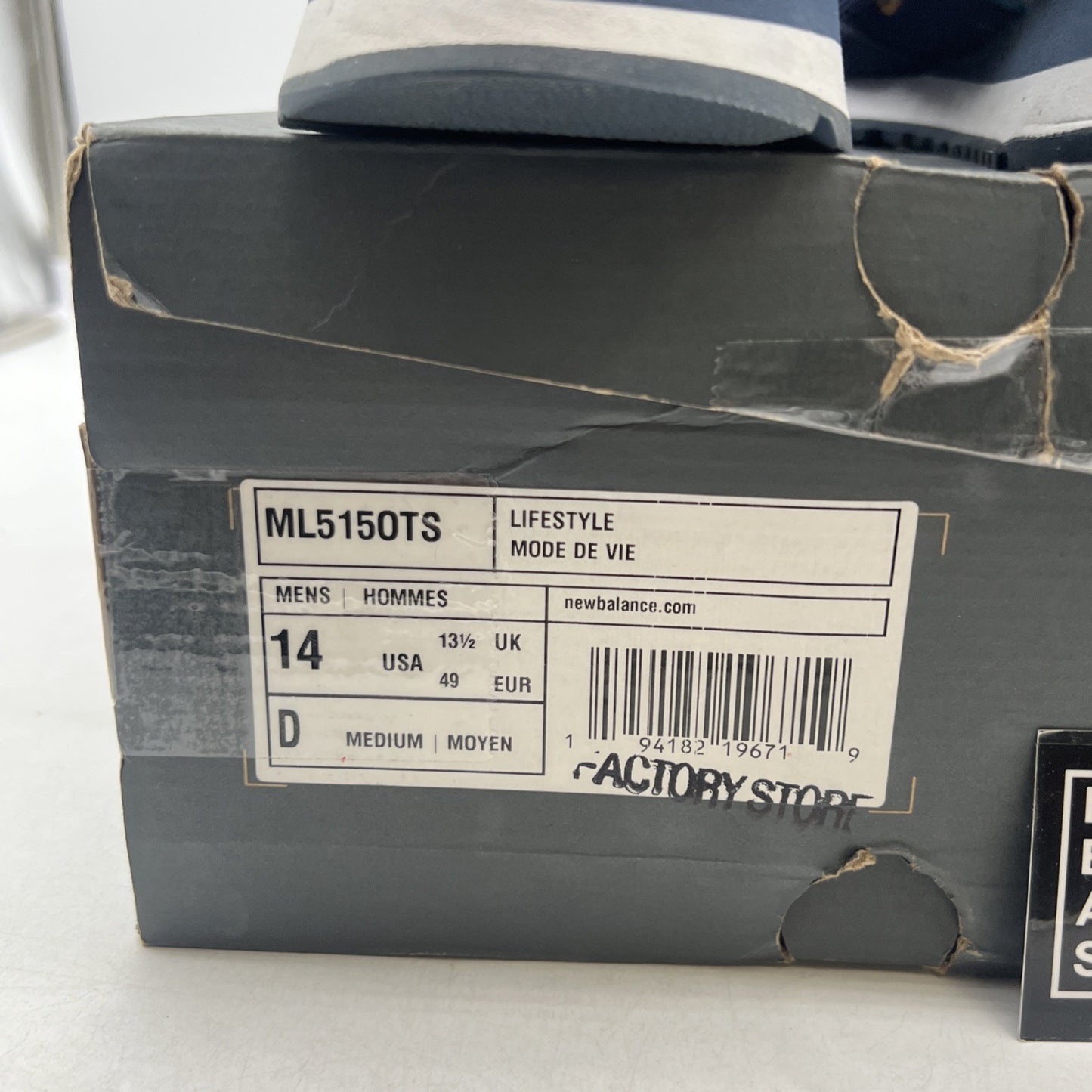 Size 14 - New Balance 515 D Classics Lifestyle Shoes Navy Blue (ML5150TS)