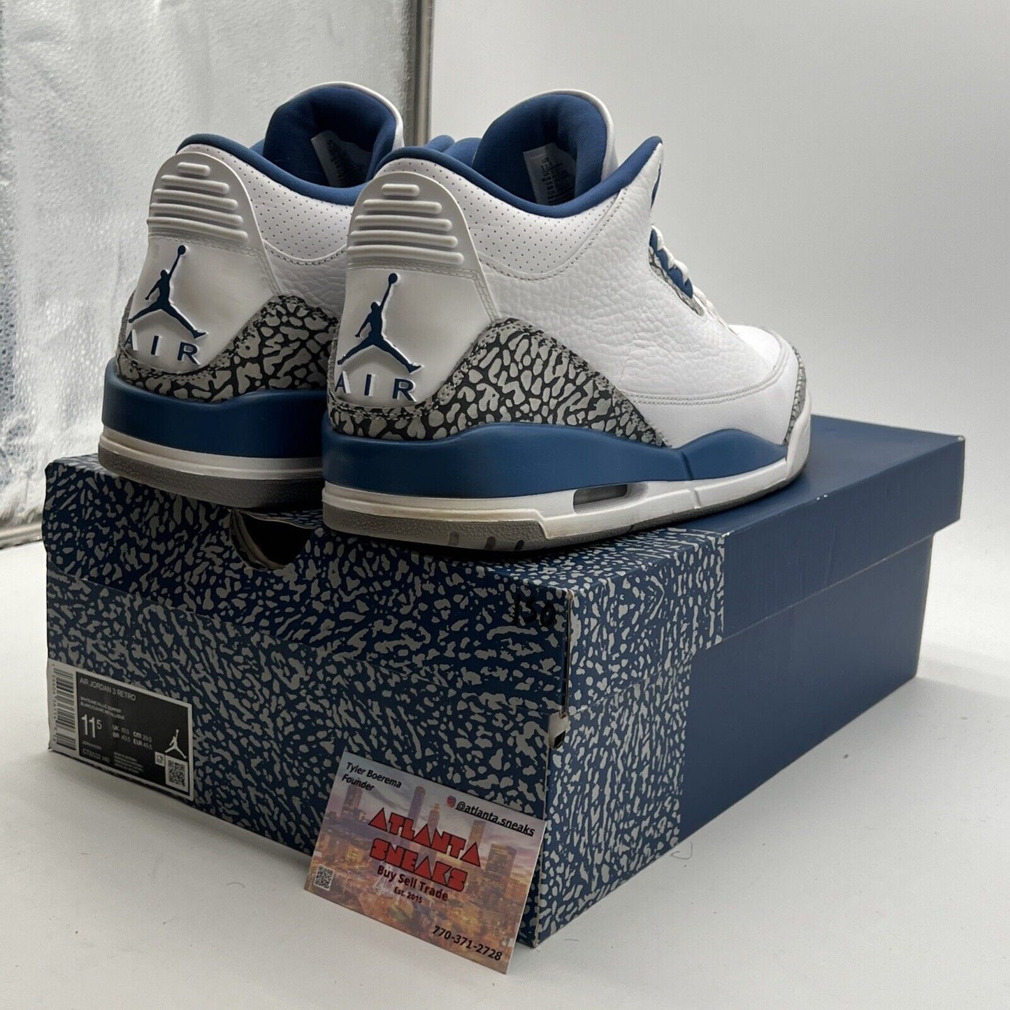 Size 11.5 - Air Jordan 3 Retro Mid Washington Wizards (CT8532-148)