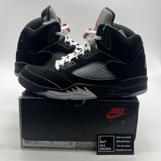 Size 12 - Air Jordan 5 Retro OG Black Metallic Reimagined (HF3075-001)