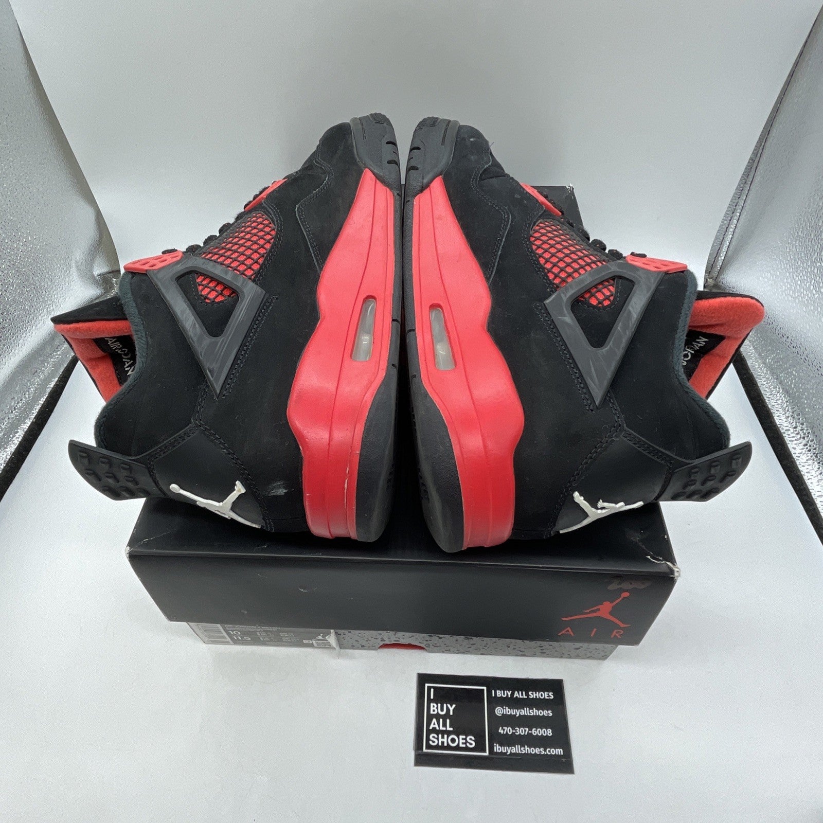 Size 10 - Air Jordan 4 Retro Mid Red Thunder (CT8527–016)