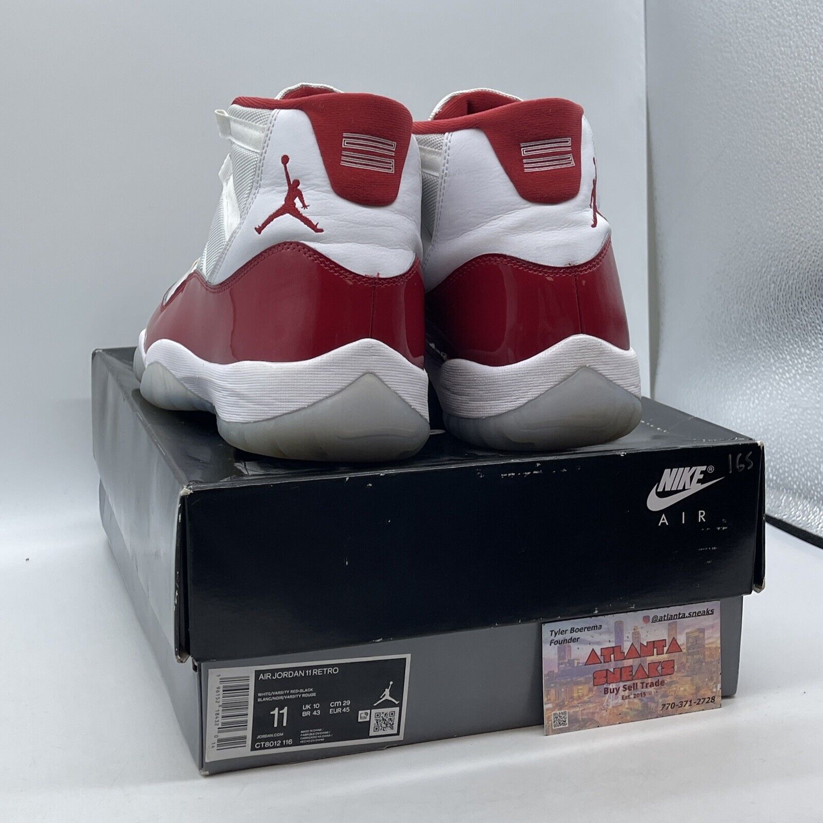 Size 11 - Jordan 11 Retro High Cherry Red White Leather Suede (CT8012-116)