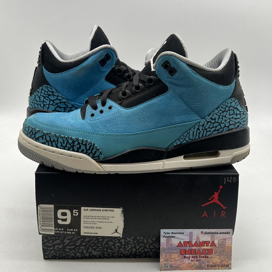 Size 9.5 - Air Jordan 3 Retro Powder Blue (136064-406)