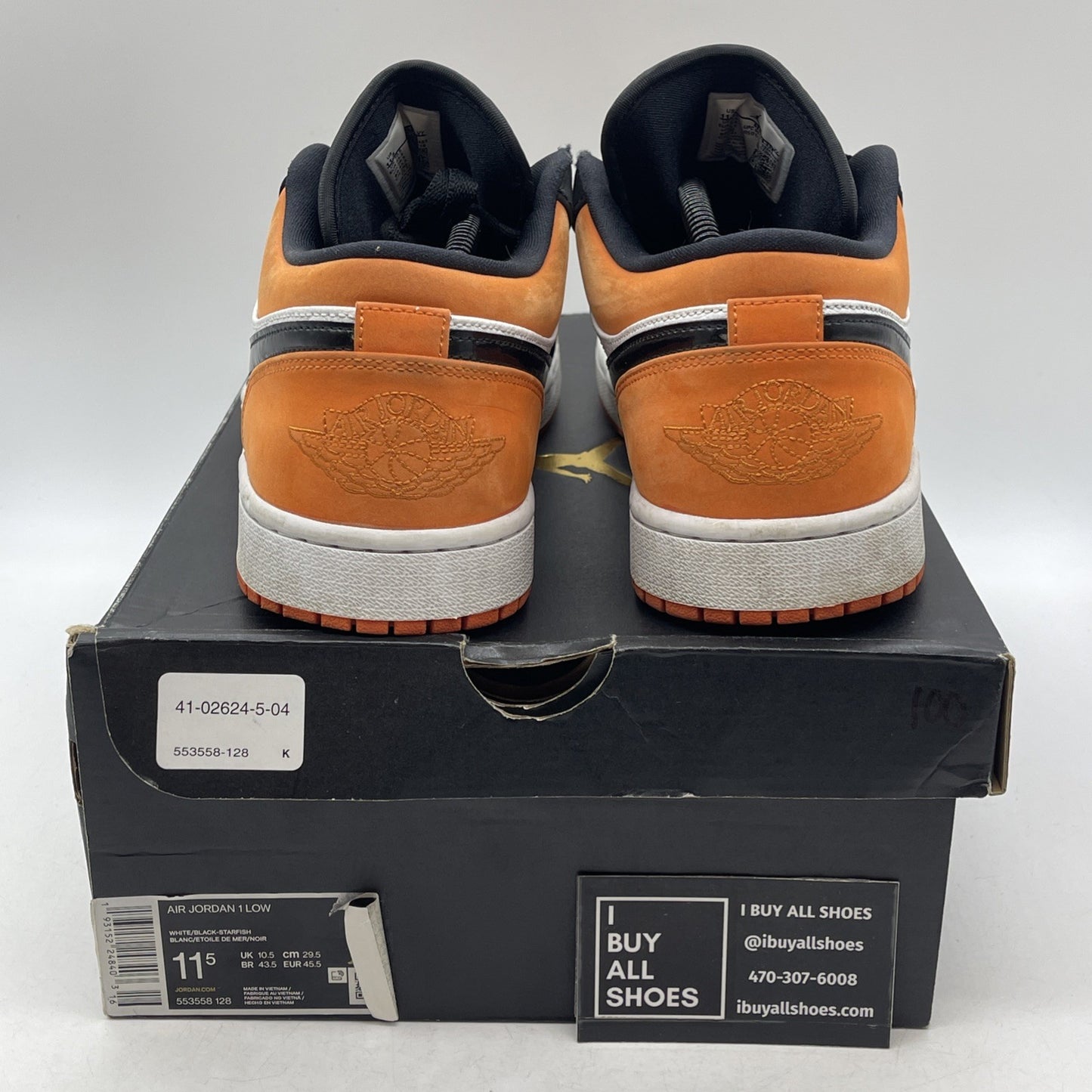 Size 11.5 - Air Jordan 1 Low Shattered Backboard (553558-128)