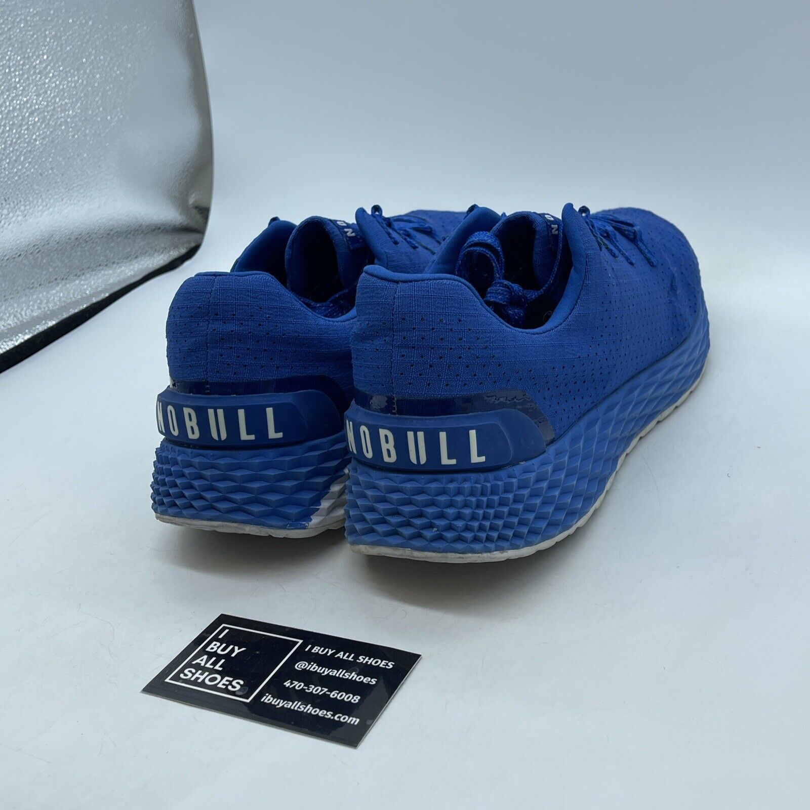 Size 13 - NOBULL Ripstop Runner Shoes White Suede