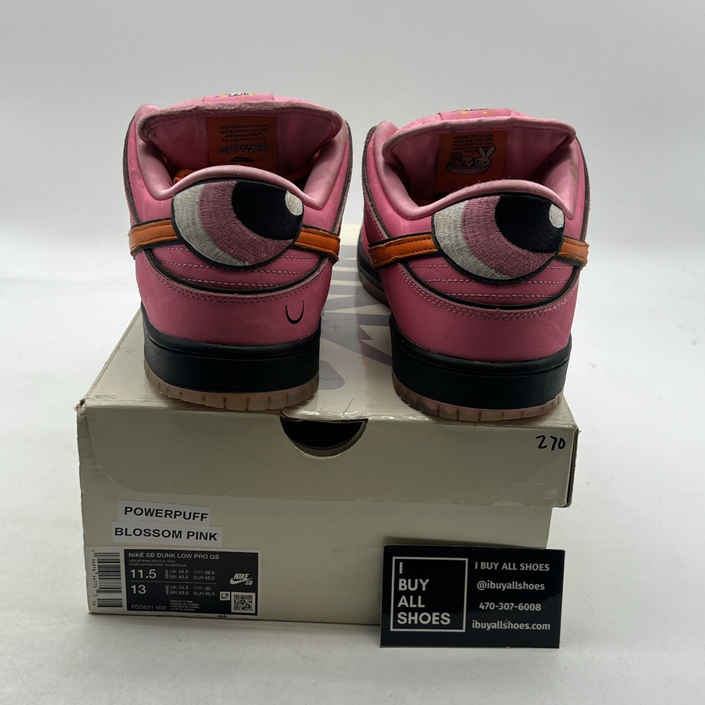 Size 11.5 - The Powerpuff Girls x Nike Dunk Pro SB QS Low Blossom (FD2631-600)