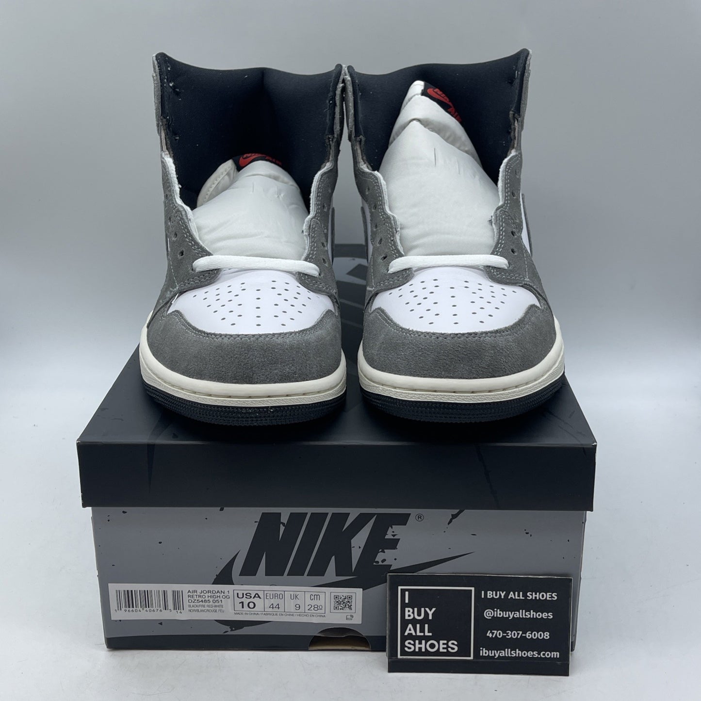 Size 10 - Air Jordan 1 Retro OG High Washed Black (DZ5485-051)
