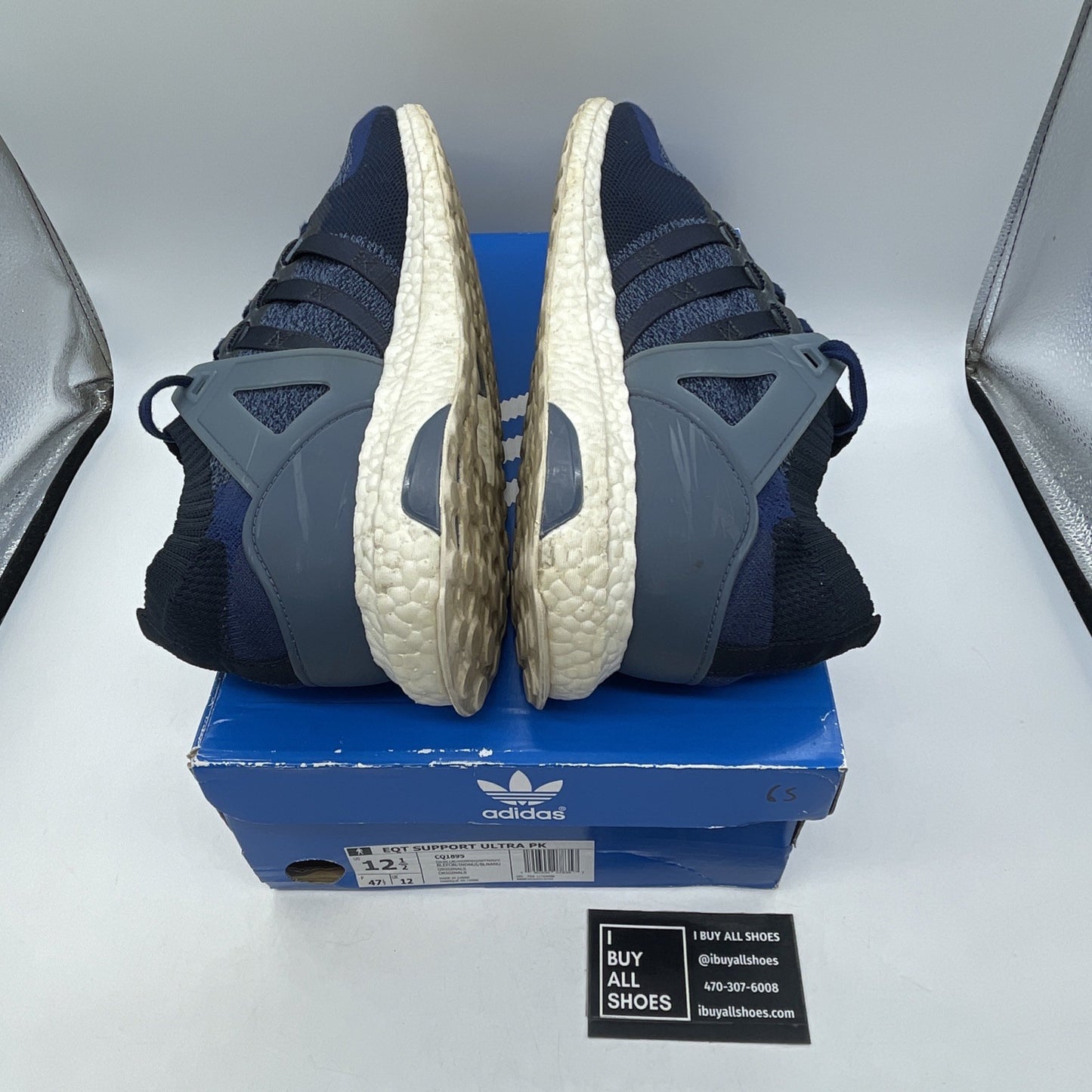 Size 12.5 - adidas Sneakersnstuff x EQT Support Ultra Primeknit Dark Blue CQ1895