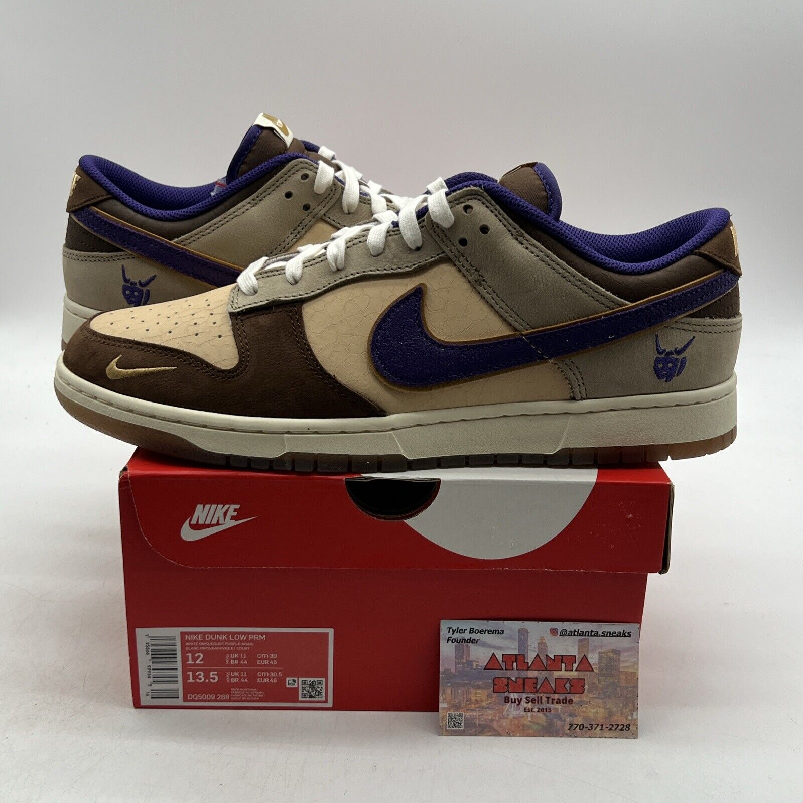 Size 12 - Nike Dunk Low Premium Setsubun Brown Suede Purple (DQ5009-268)