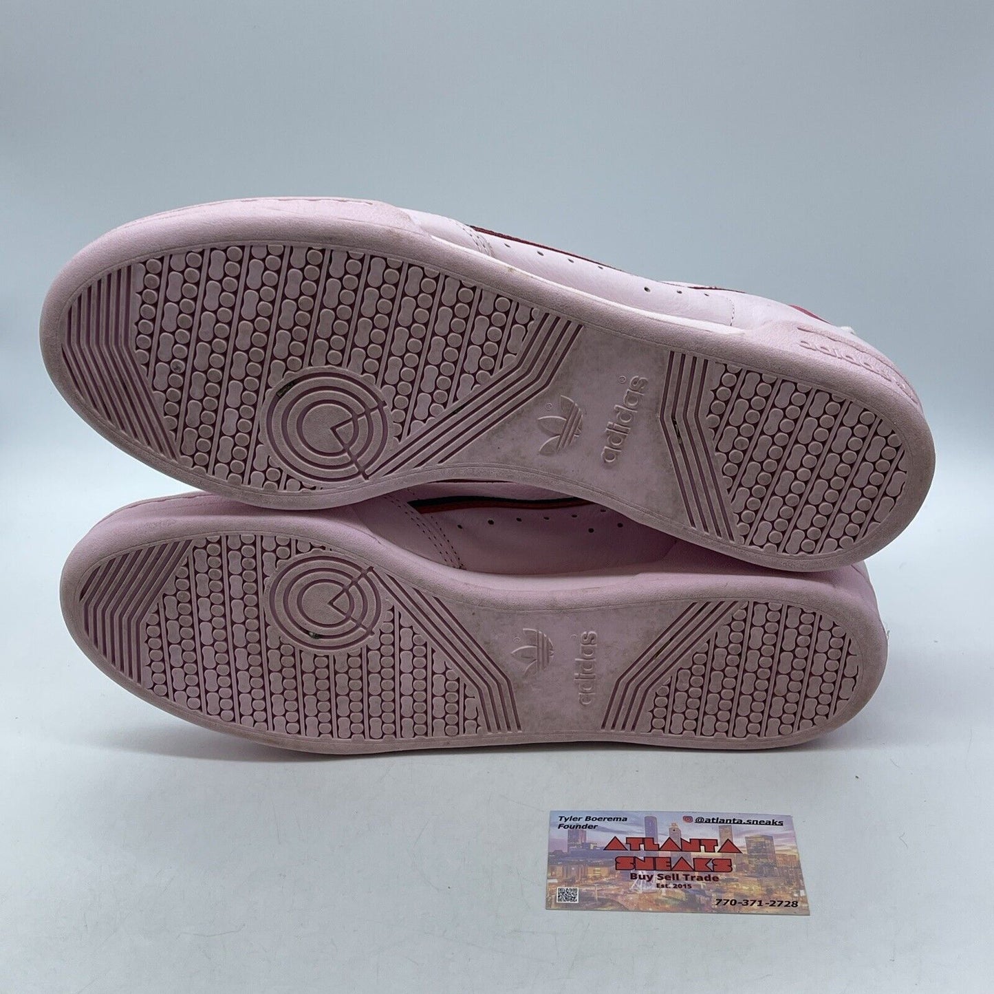 Size 12 - adidas Continental 80 Clear Pink Blue Red Black Leather (B41679)
