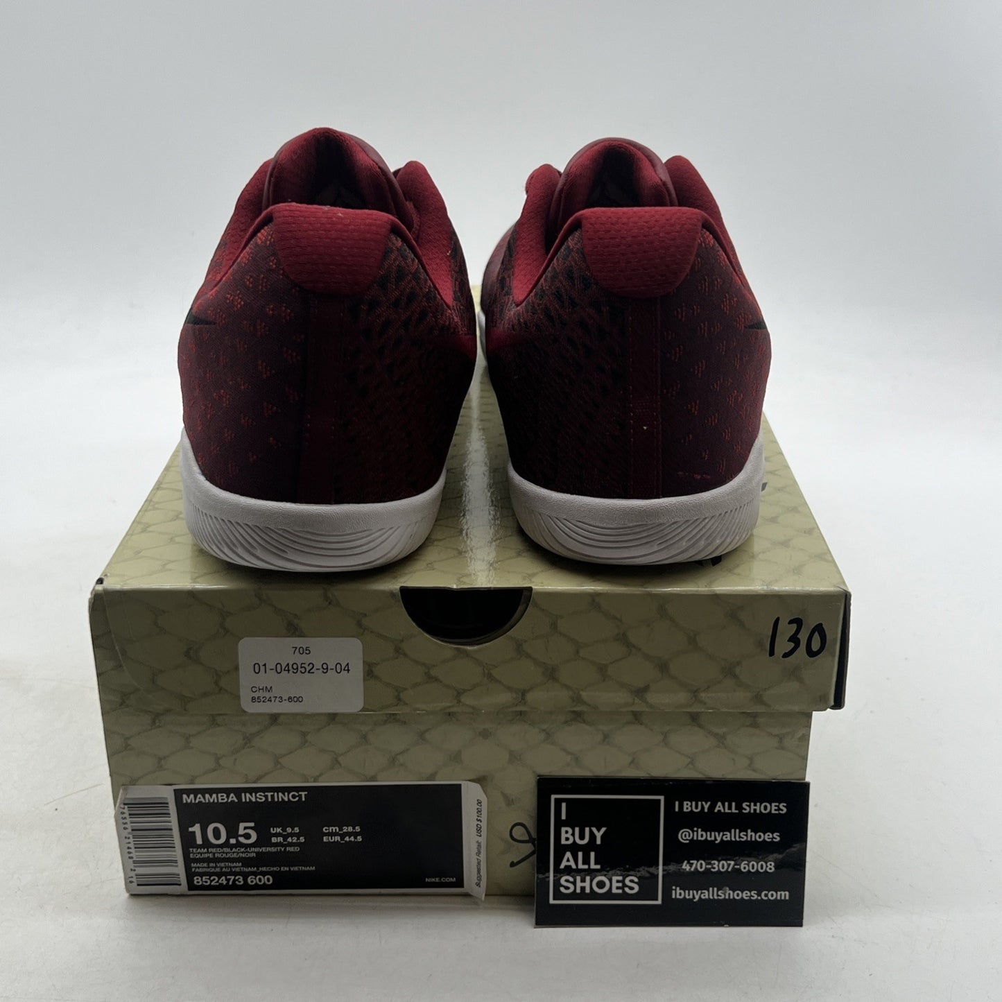Size 10.5 - Nike Mamba Instinct Team Red (852473-600)