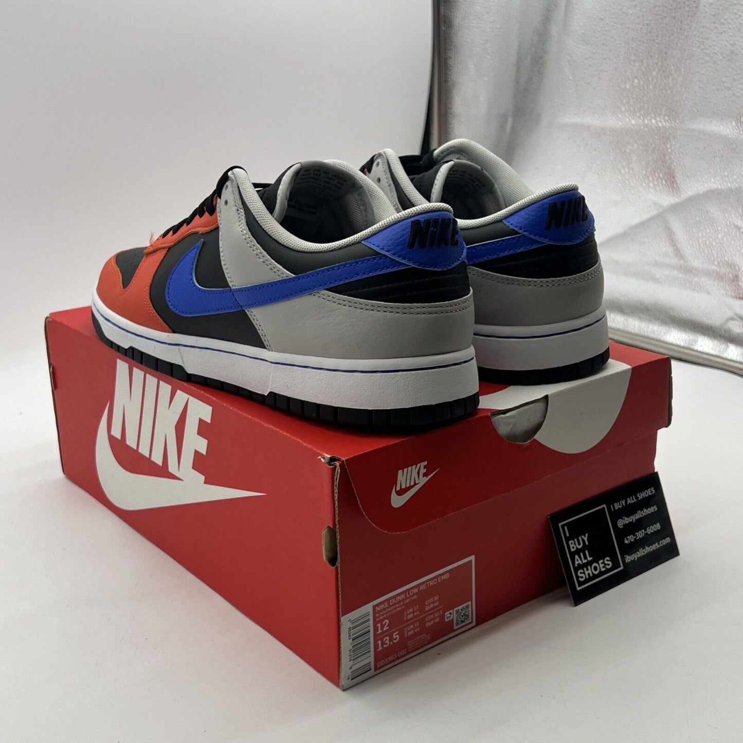 Size 12 - Nike NBA x Dunk EMB Low 75th Anniversary - Knicks (DD3363-002)