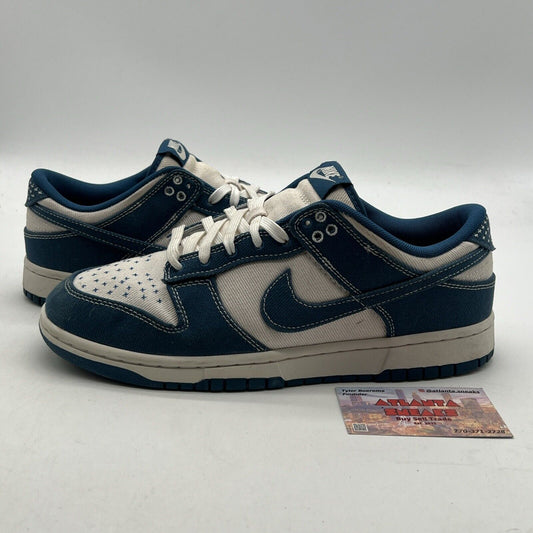 Size 9.5 - Nike Dunk Low SE Sashiko - Industrial Blue (DV0834-101)