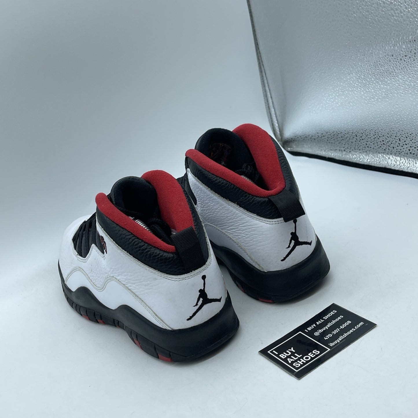 Size 9.5 - Air Jordan 10 Double Nickel Black White Leather (310805-102)