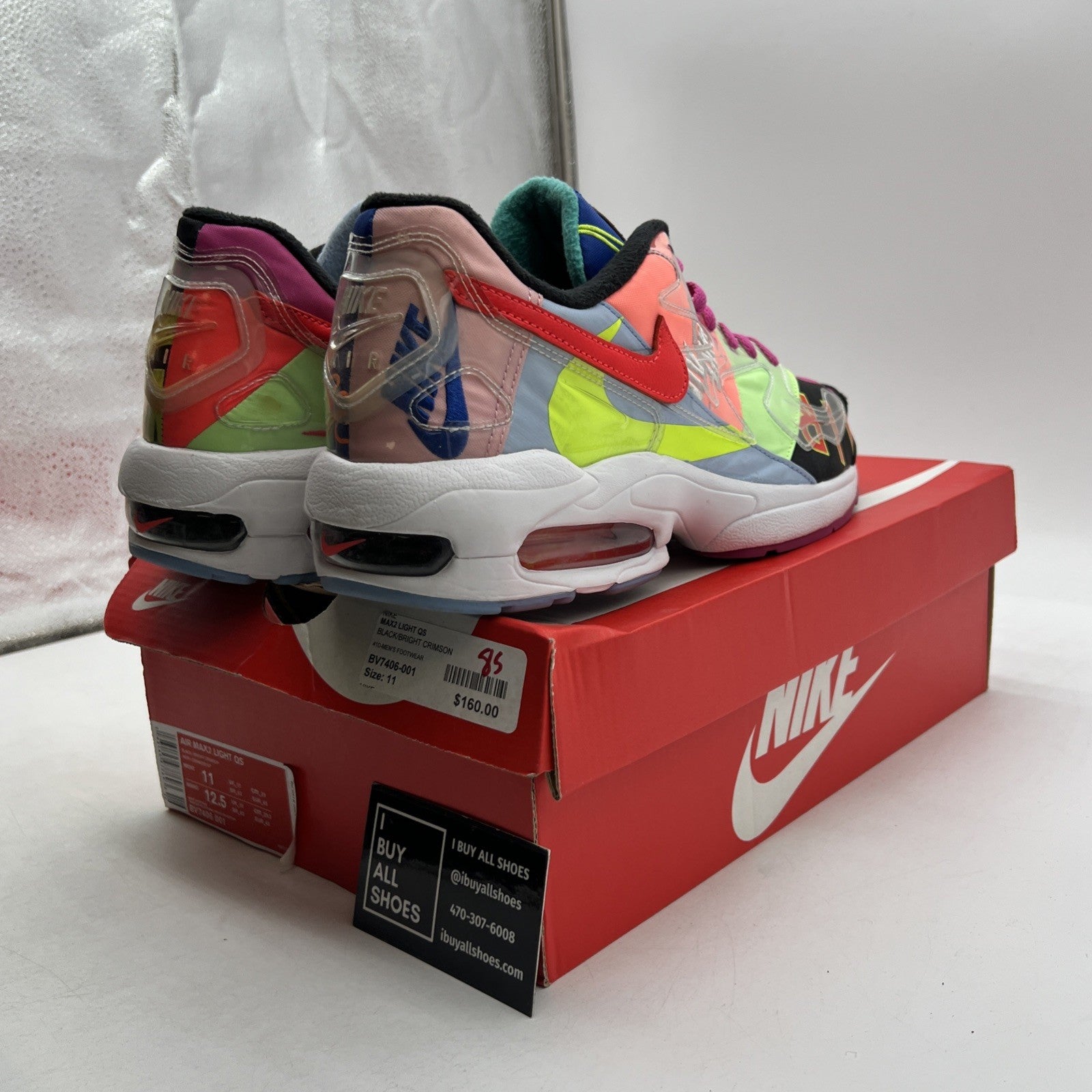 Size 11 - Nike Atmos x Air Max 2 Light QS Logos (BV7406-001)