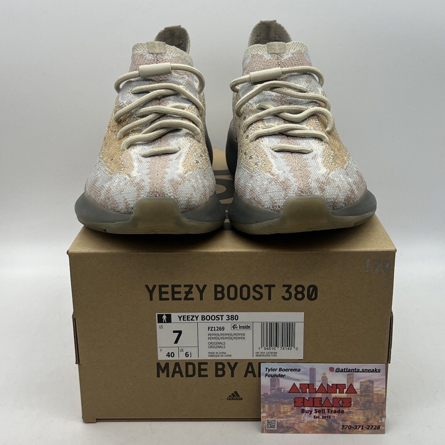 Size 7 - adidas Yeezy Boost 380 Pepper Non-Reflective (FZ1269)