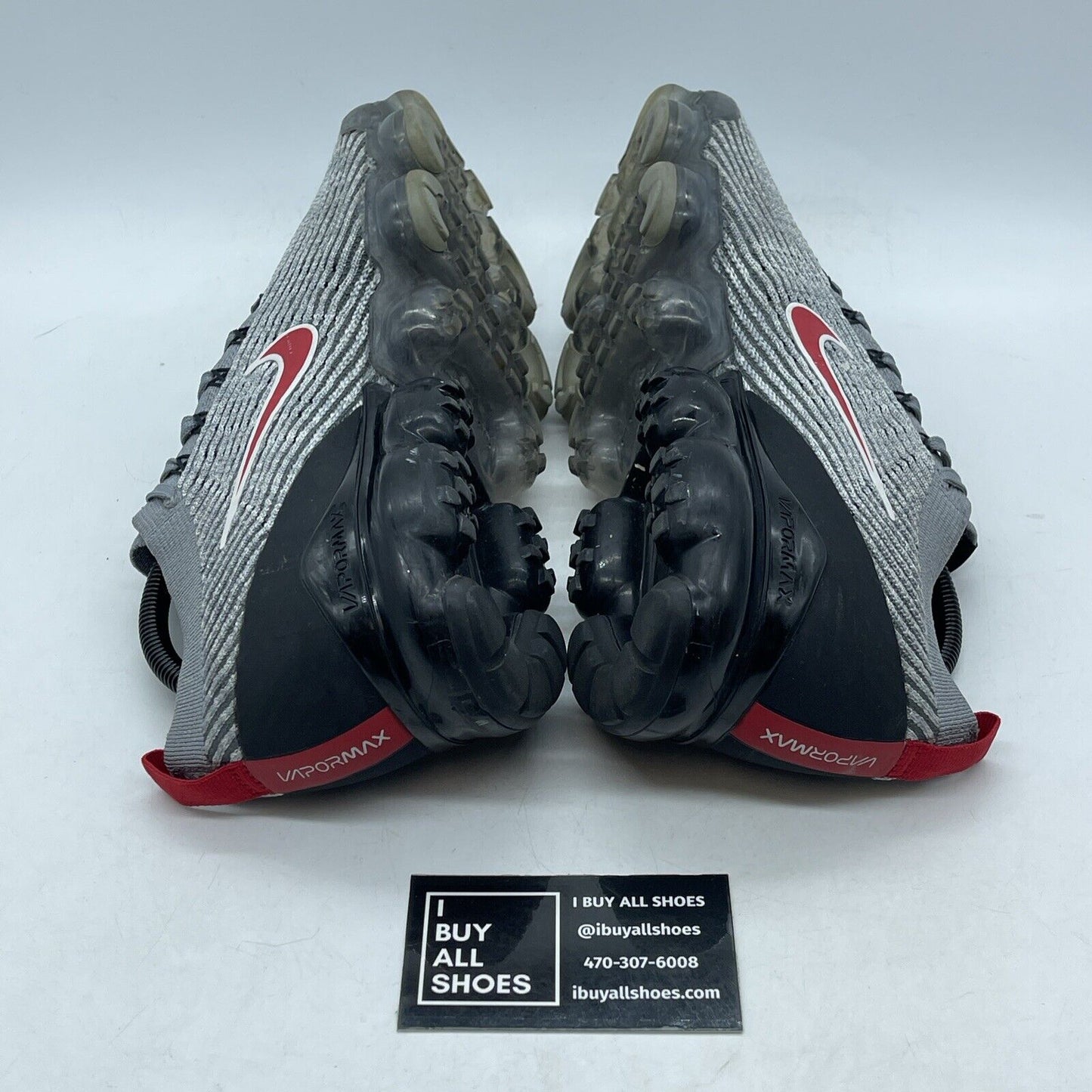 Size 10 - Nike Air VaporMax 3.0 Particle Grey Red White Suede (AJ6900-012)