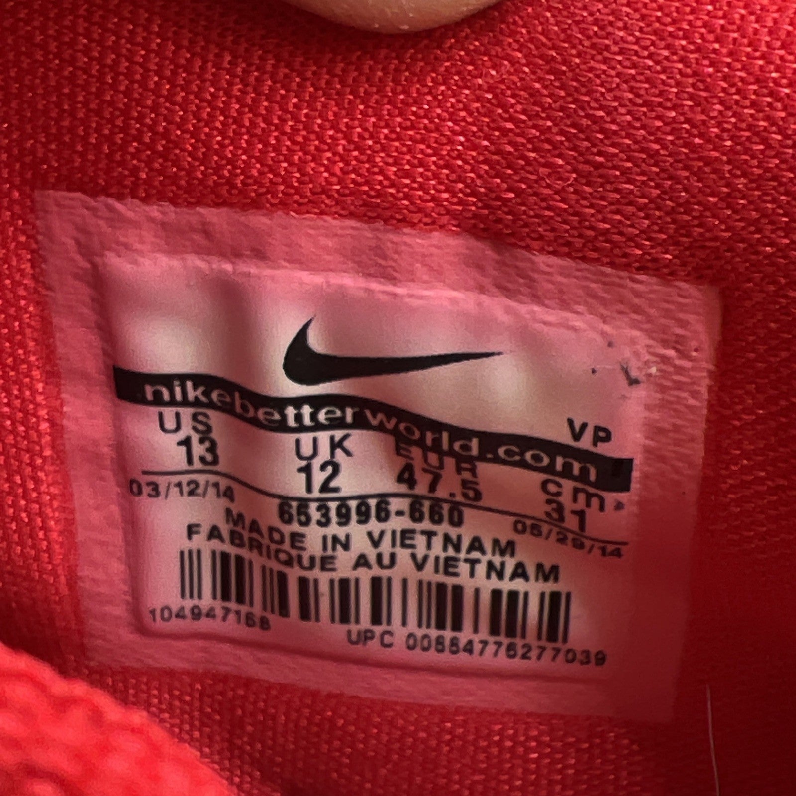 Size 13 - Nike KD 7 Kevin Durant Global Game Red (653996-660)