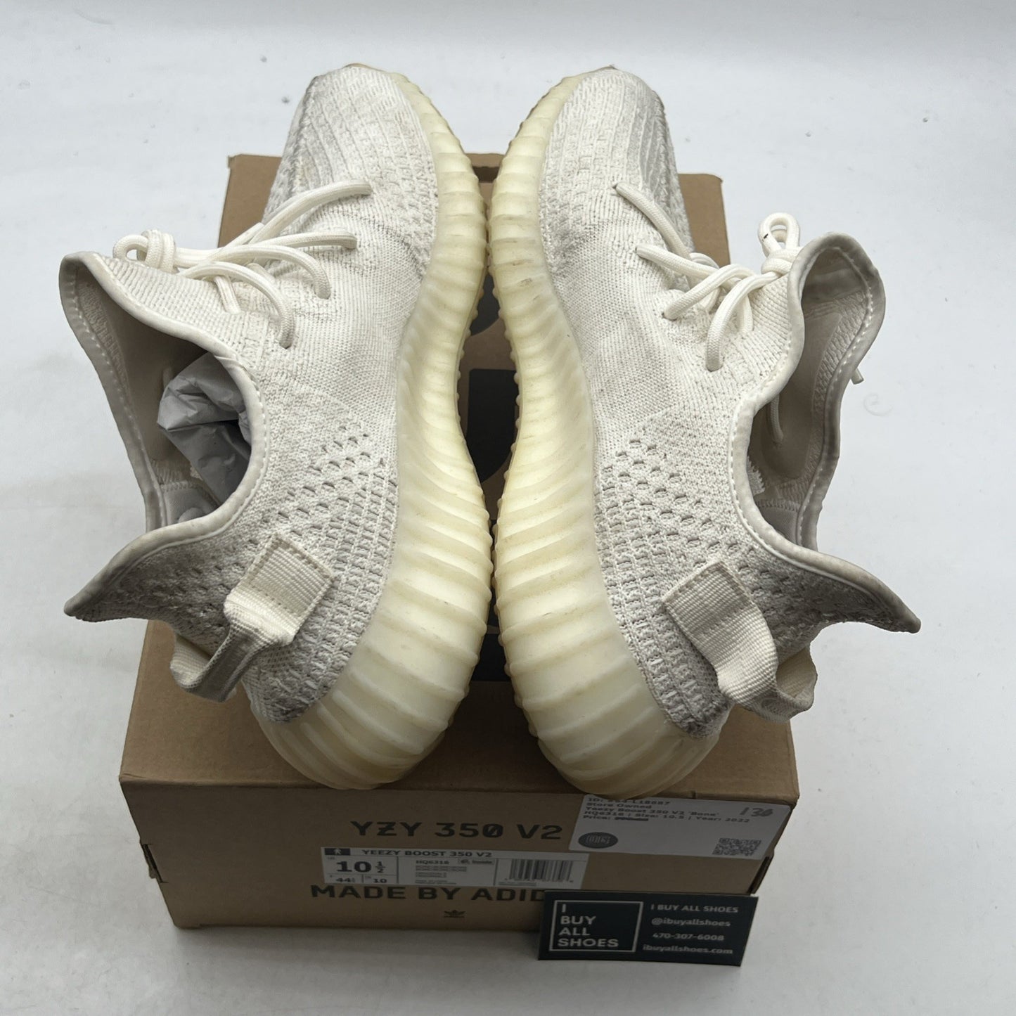 Size 10.5 - adidas Yeezy Boost 350 V2 Low Bone (HQ6316)