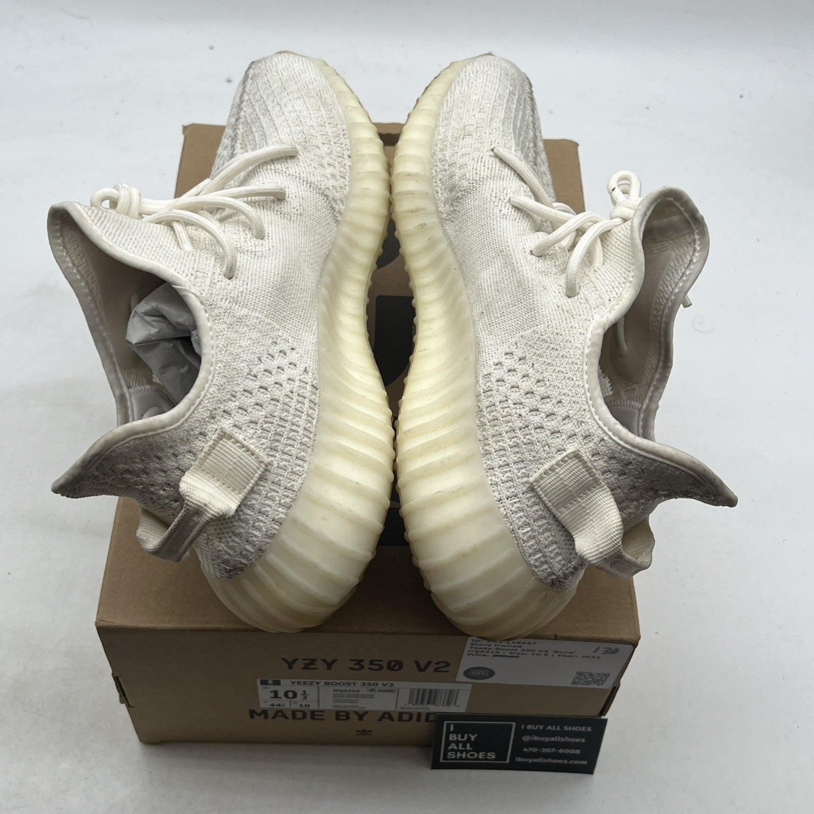 Size 10.5 - adidas Yeezy Boost 350 V2 Low Bone (HQ6316)