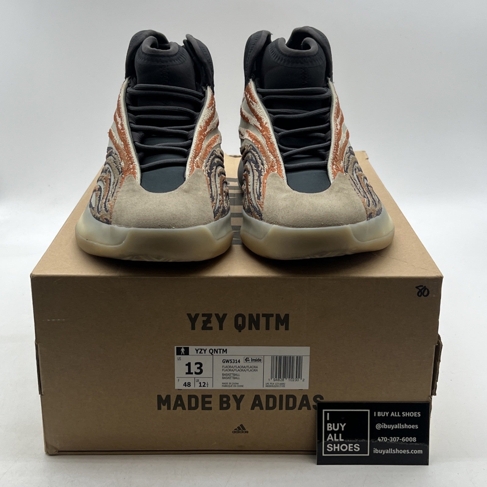 Size 13 - adidas Yeezy Quantum Flash Orange (GW5314)