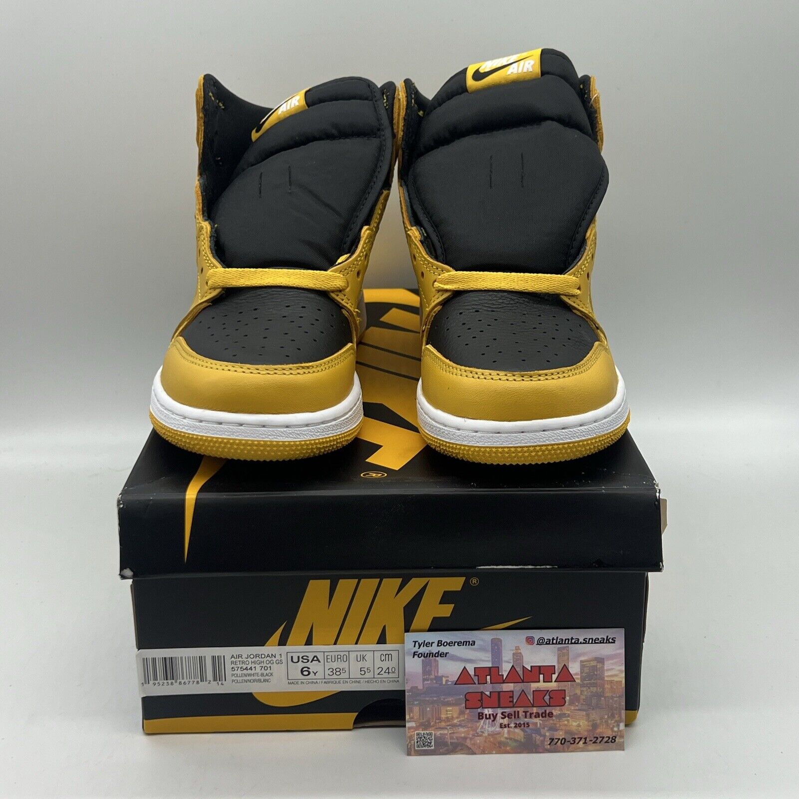 Size 6 - Jordan 1 Retro OG High Pollen Brand New Og All