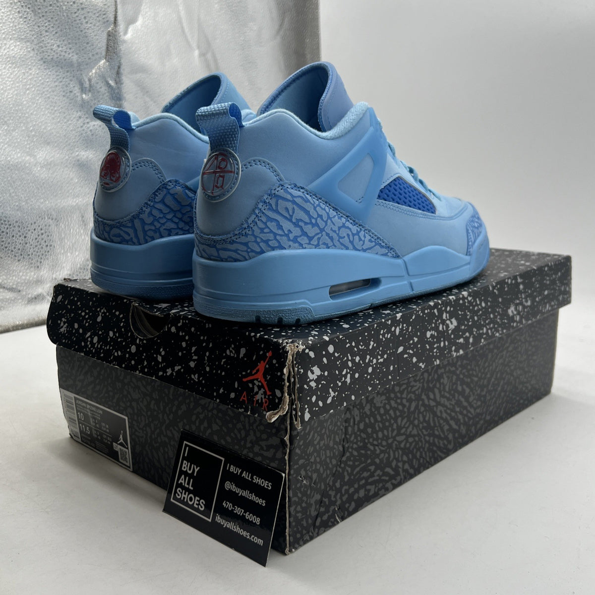 Size 10 - Air Jordan Spizike Low Houston Oilers (FQ1759-400)