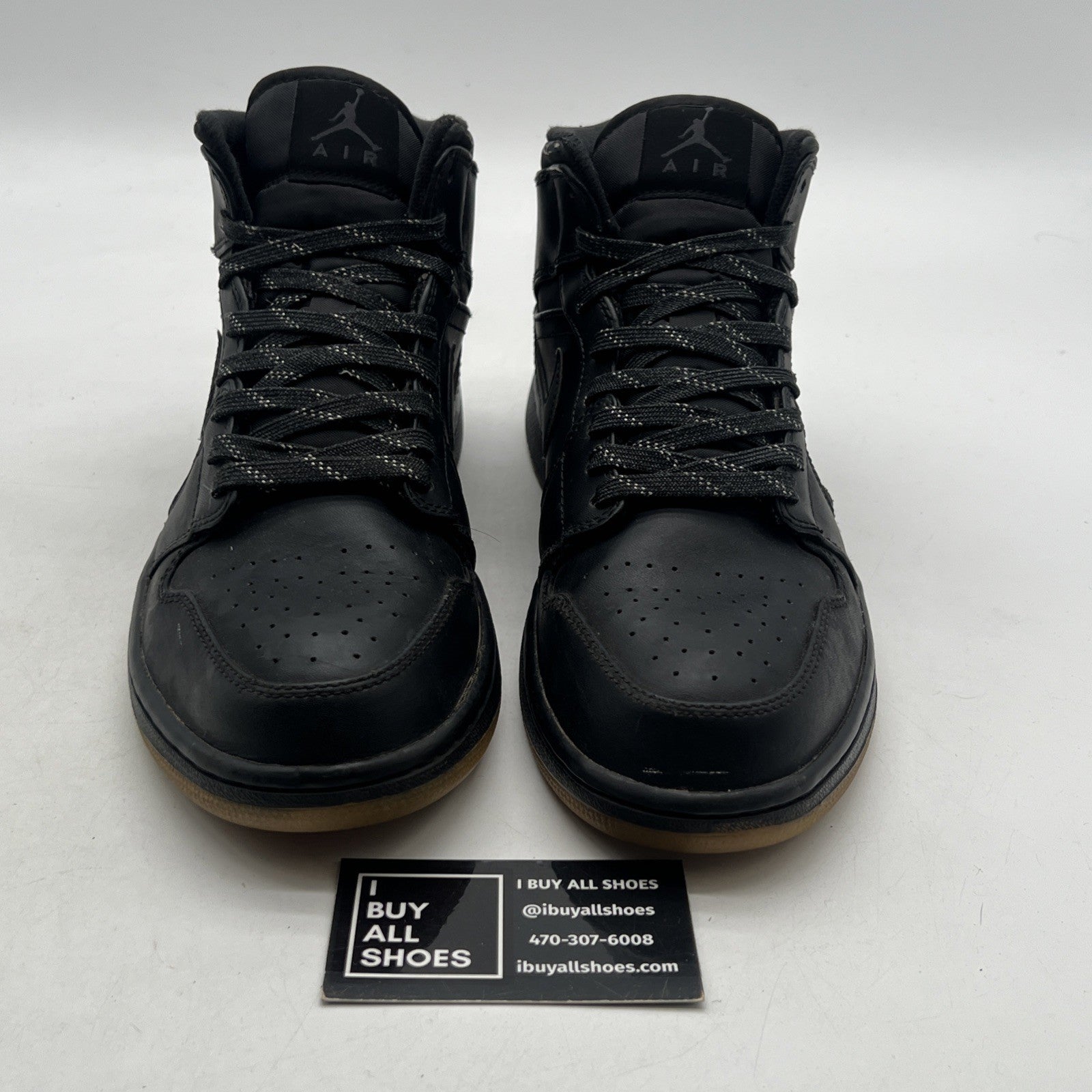 Size 10.5 - Air Jordan 1 Winterized Mid Black Gum (AA3992-002)