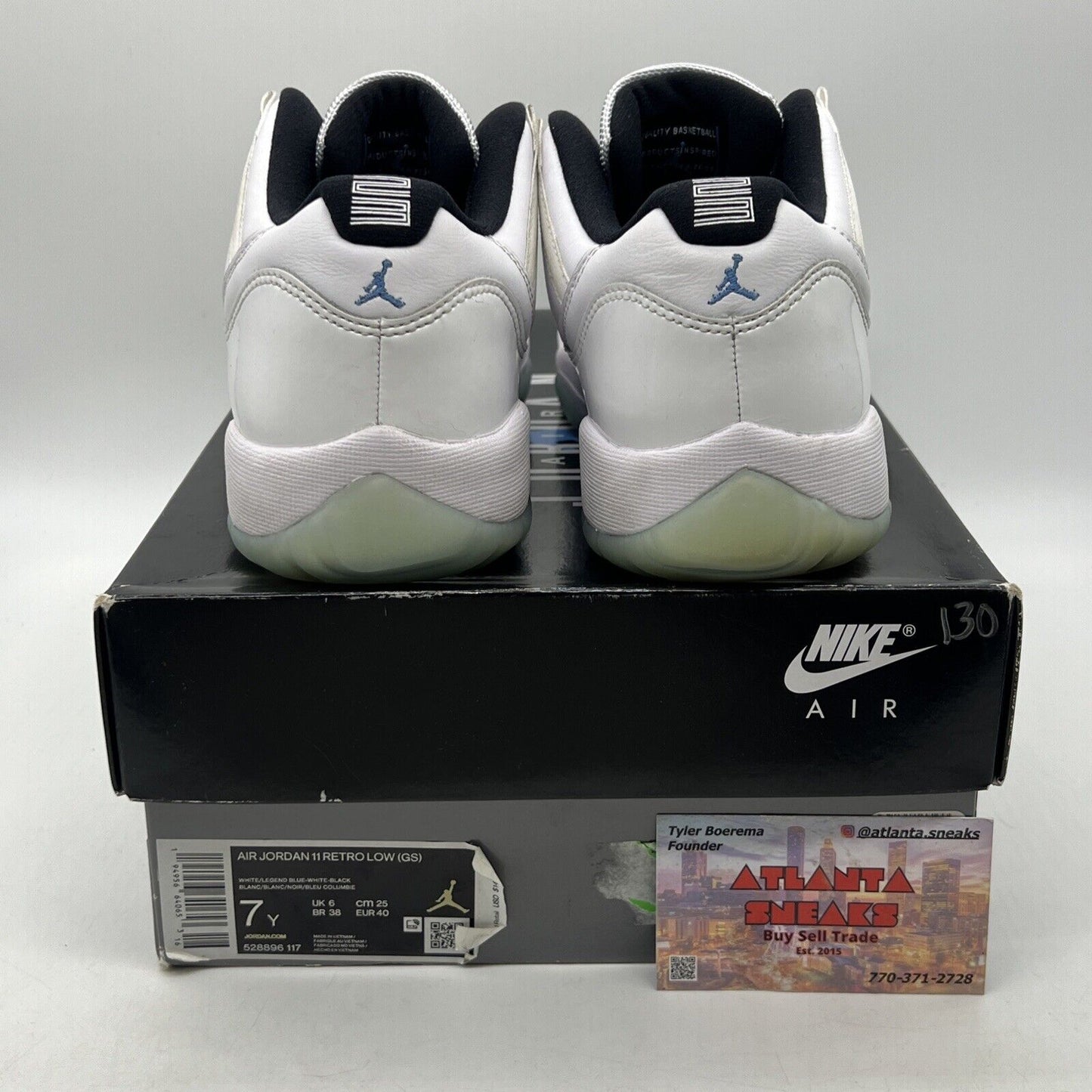 Size 7 - Jordan 11 Retro Low Legend Blue White (528896-117)