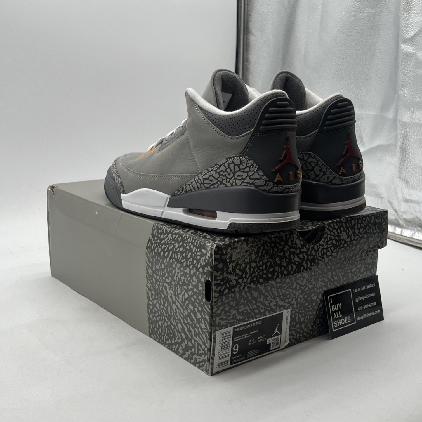 Size 9 - Air Jordan 3 Retro Mid Cool Grey (CT8532-012)