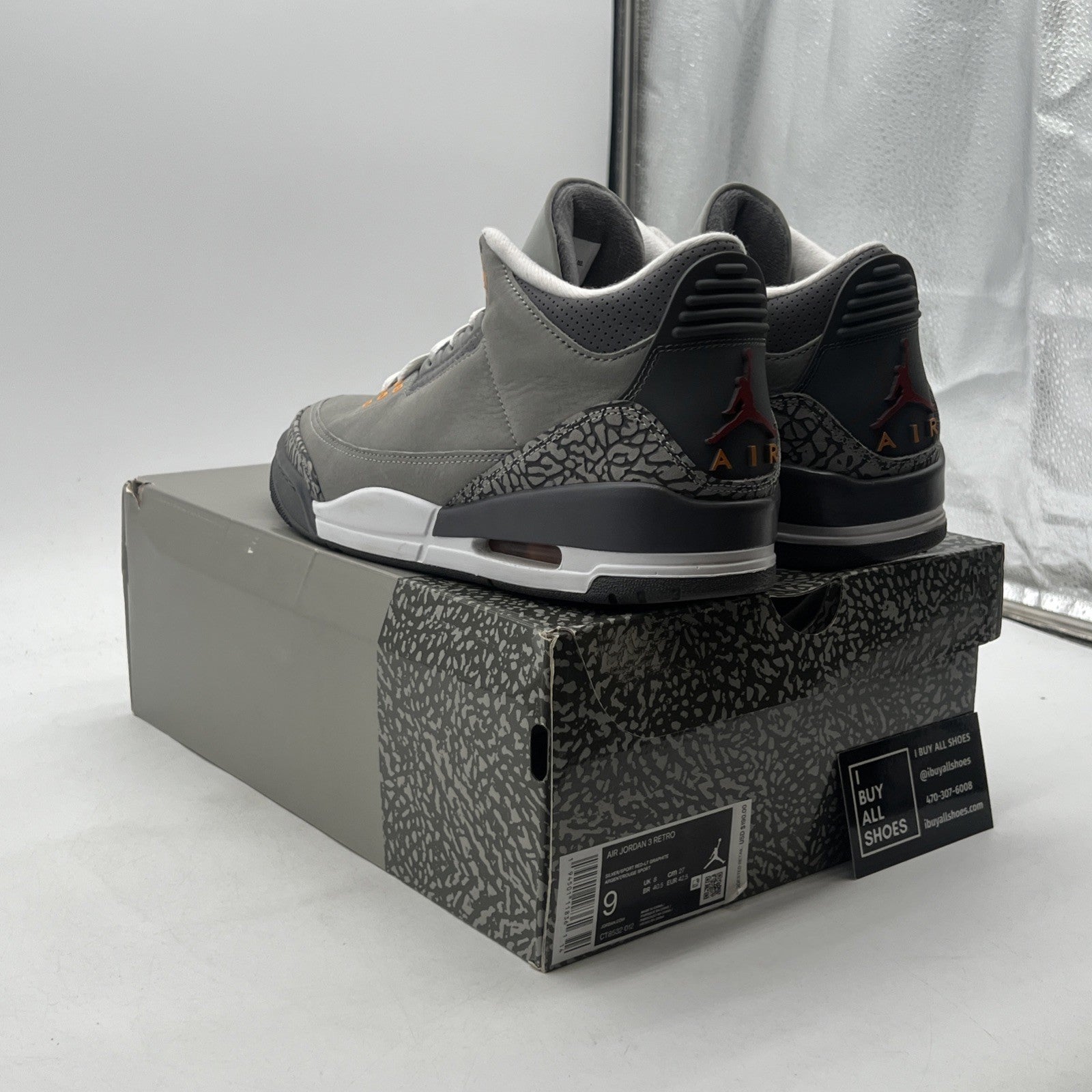 Size 9 - Air Jordan 3 Retro Mid Cool Grey (CT8532-012)