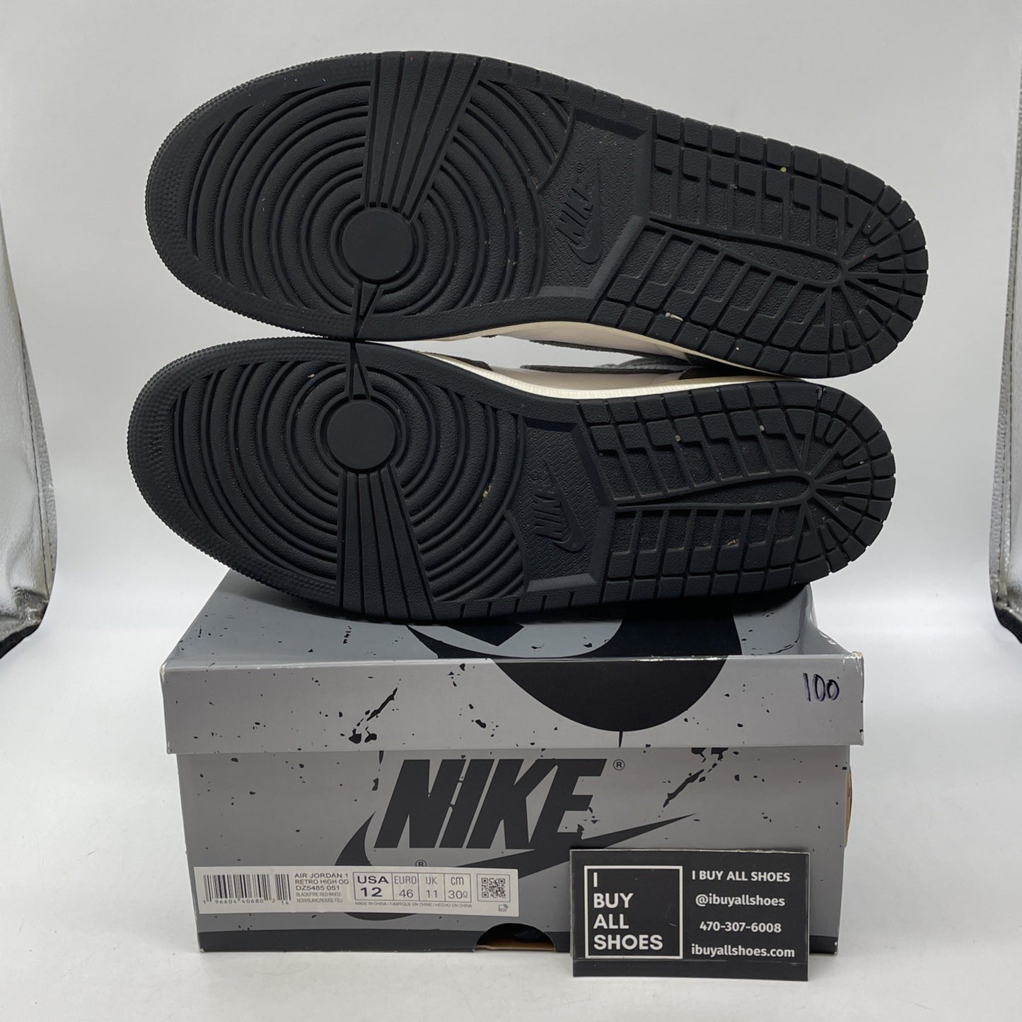 Size 12 - Air Jordan 1 Retro OG High Washed Black Grey Suede (DZ5485-051)