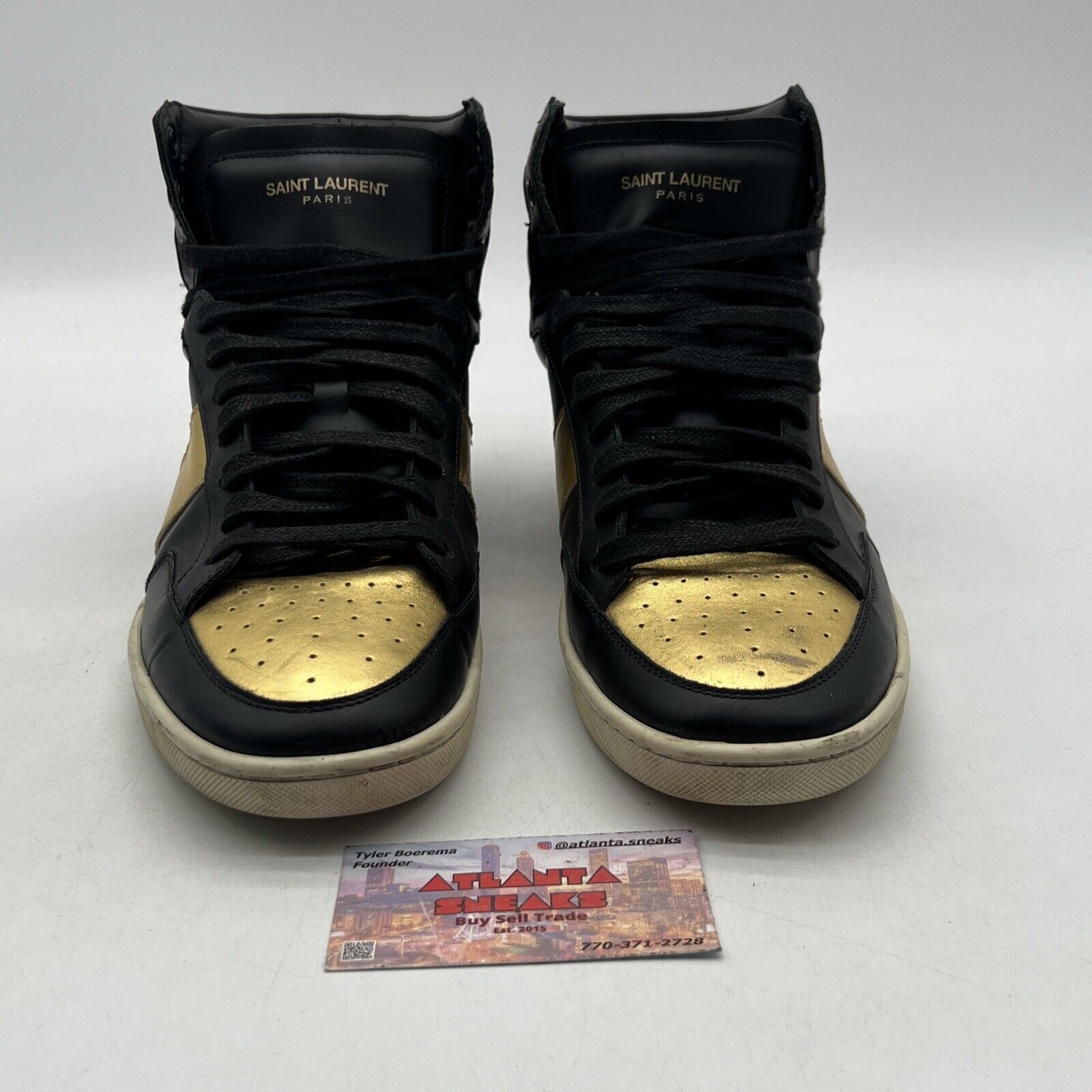 Size 8.5 - Saint Laurent [SL/10H] High-Top Sneakers