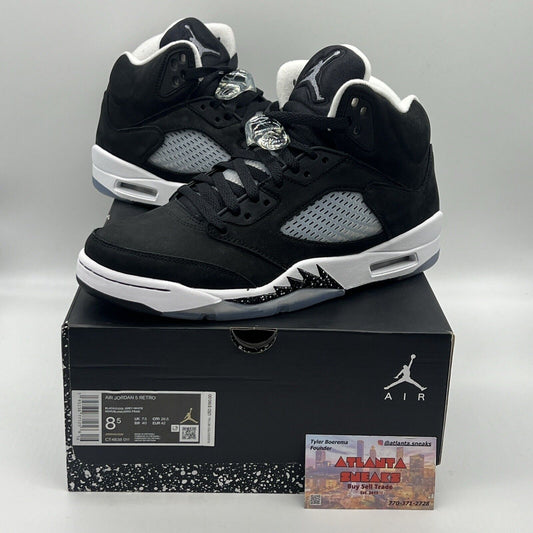 Size 8.5 - Jordan 5 Retro Mid Oreo Brand New Og All Black White Icey DS Sneaker