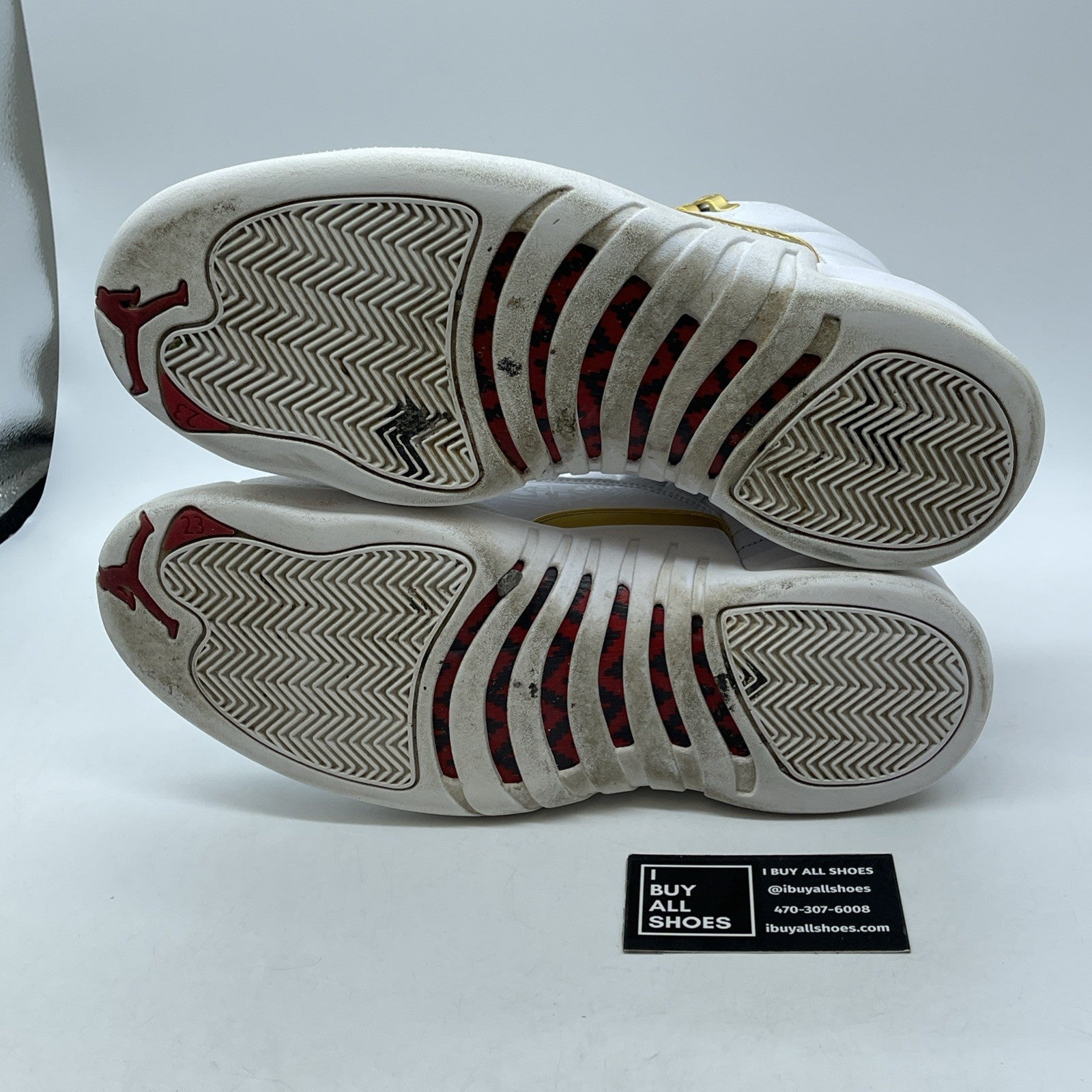 Size 11 - Air Jordan 12 Retro FIBA White Red Leather (130690-107)