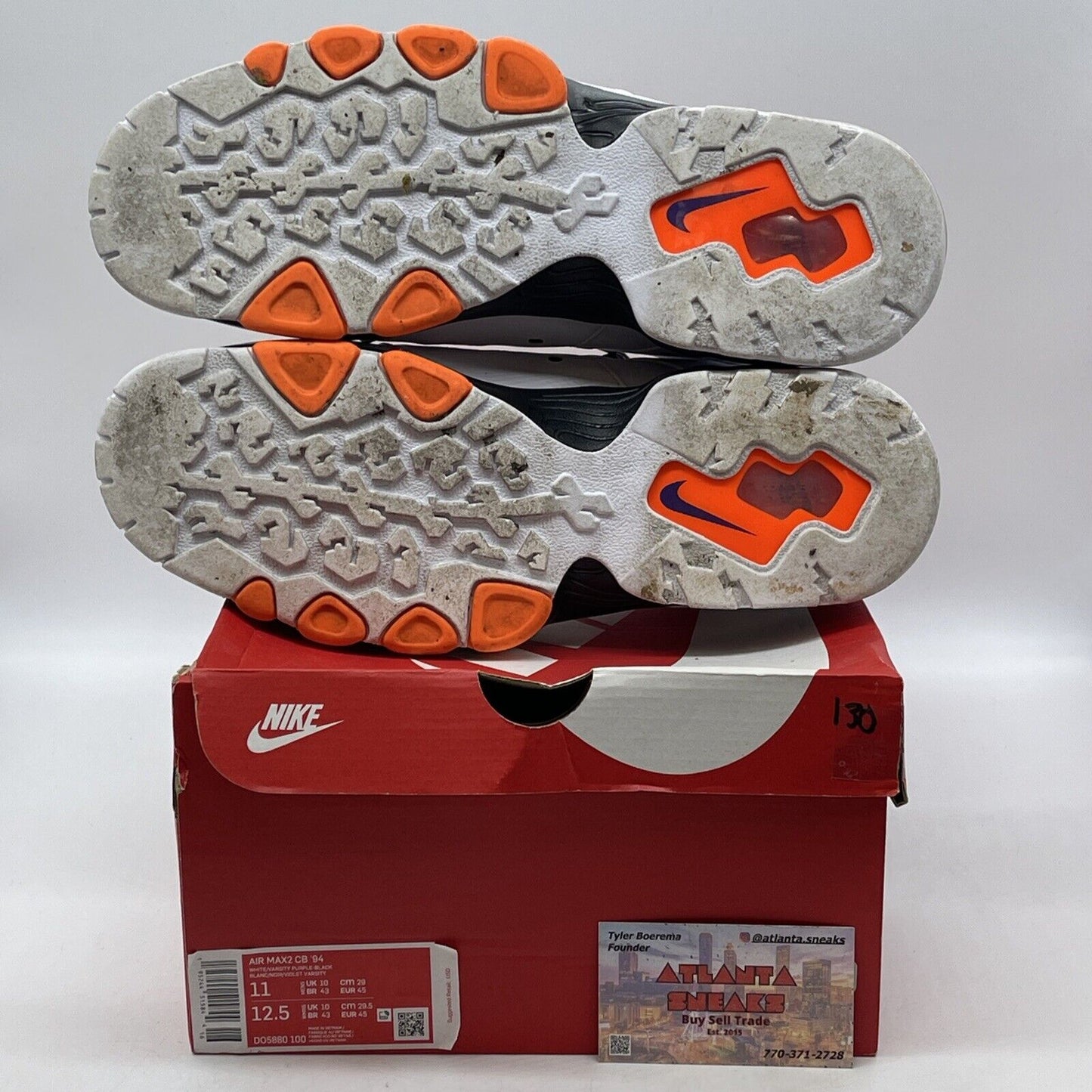 Size 11 - Nike Air Max 2 CB 94 Suns Orange Purple White Leather (DO5880-100)