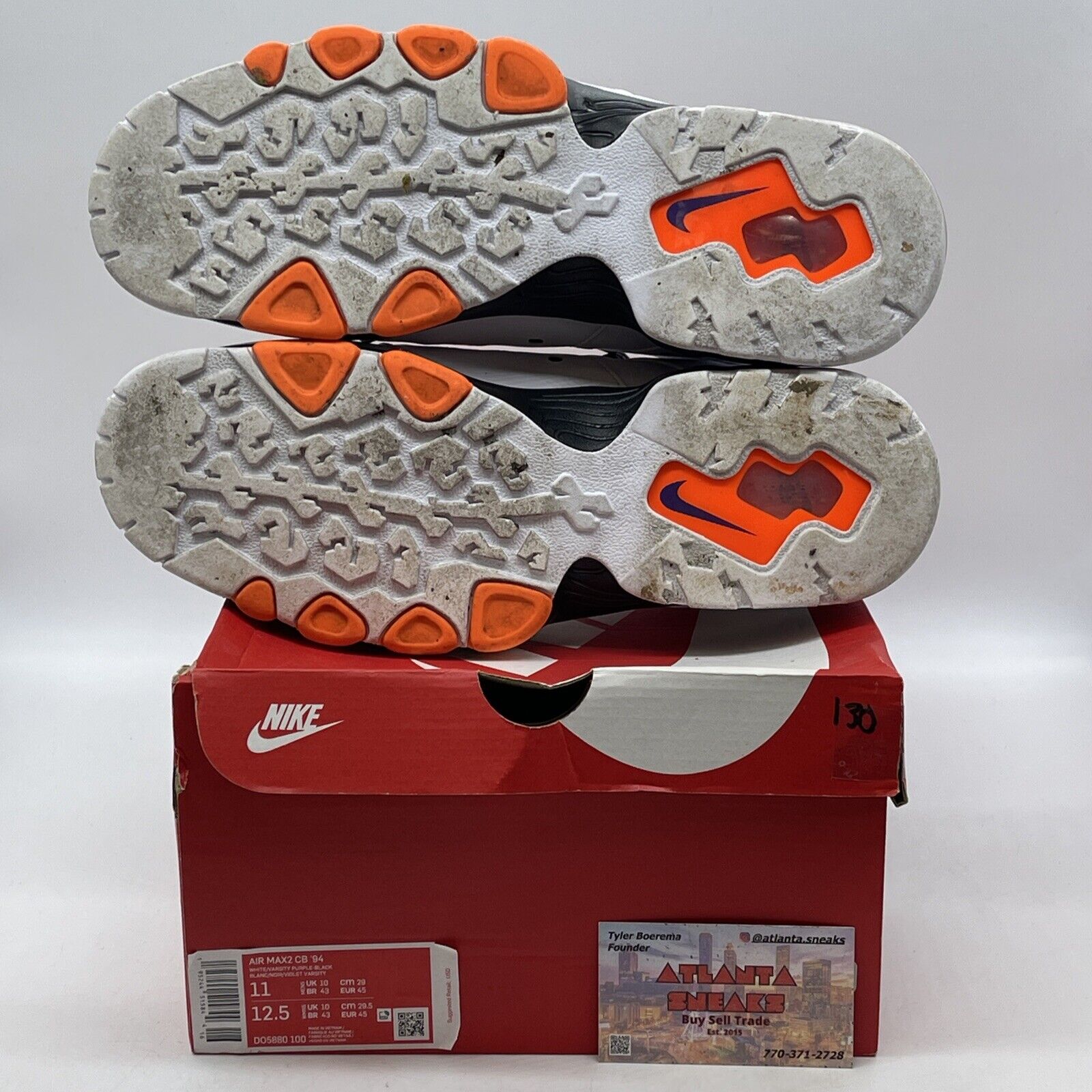 Size 11 - Nike Air Max 2 CB 94 Suns Orange Purple White Leather (DO5880-100)