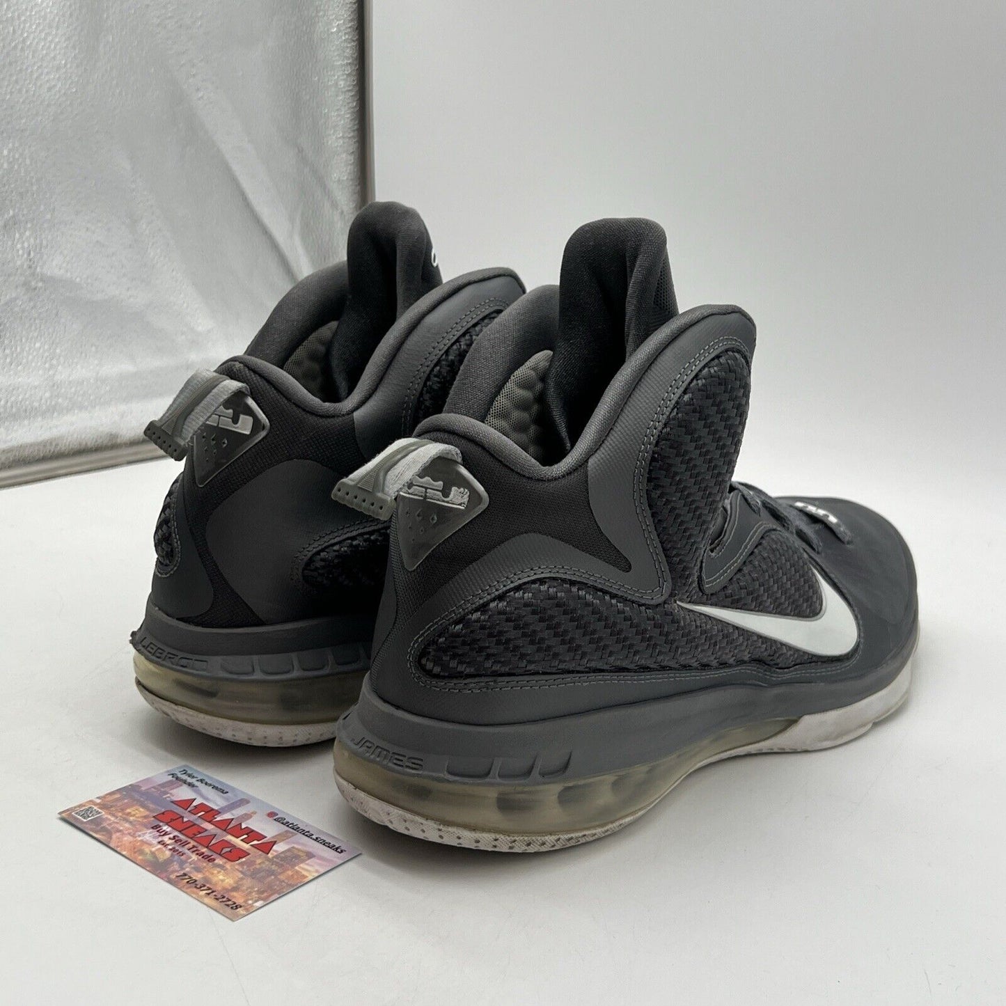 Size 12 - Nike LeBron 9 Cool Grey White (467764-007)