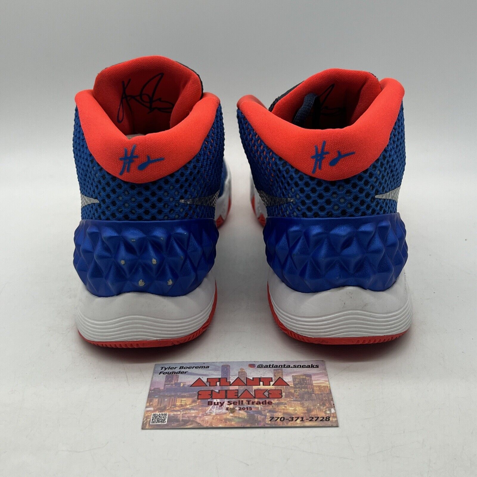 Size 10 - Nike Kyrie 1 USA - Blue White Grey Crimson Black (705277-401)